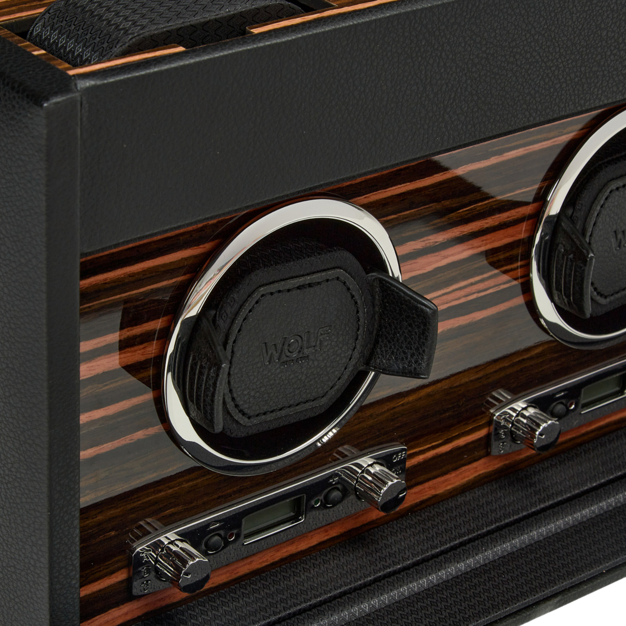 ROADSTER DOUBLE WATCH WINDER WITH STORAGE
