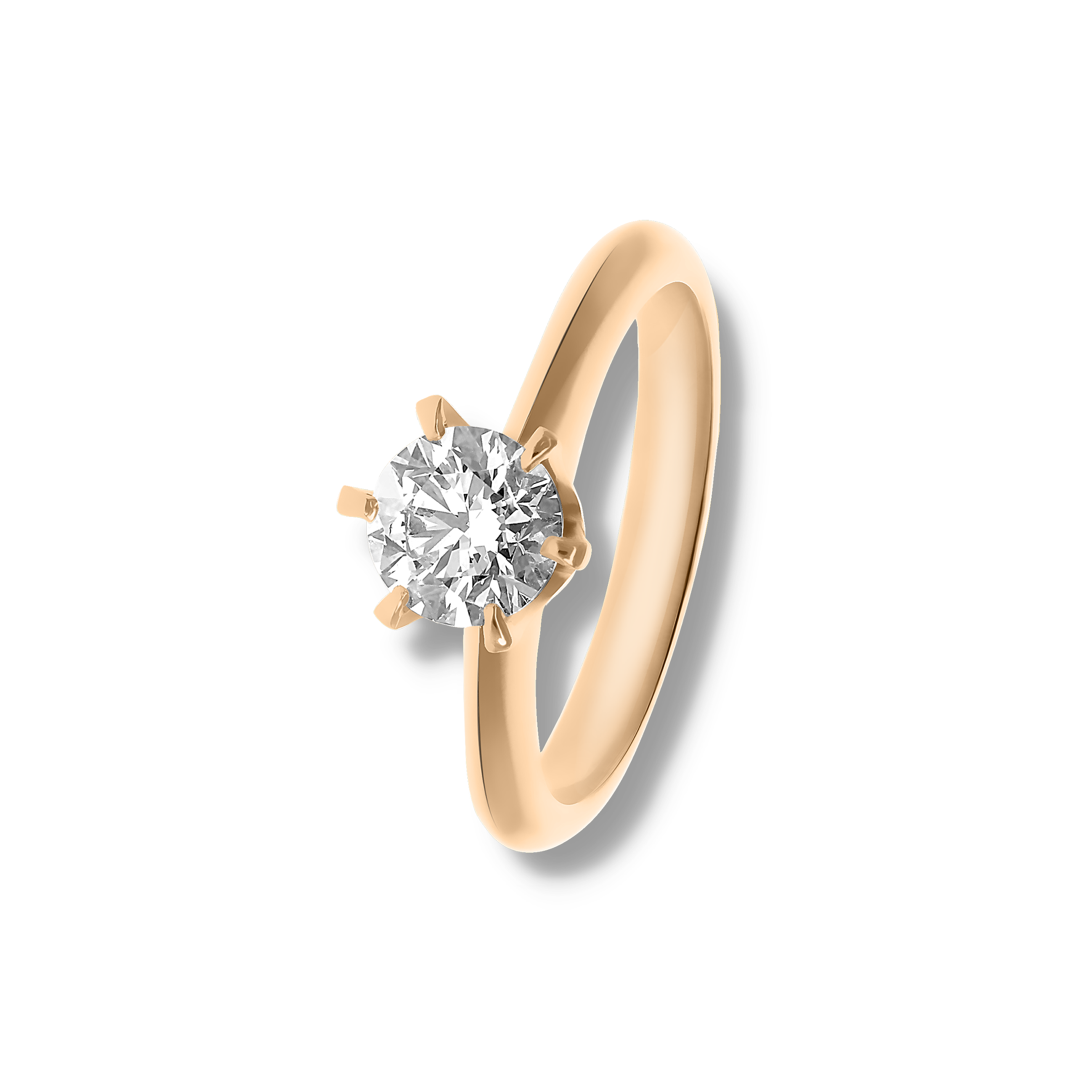 WHITE DIAMOND SOLITAIRE RING