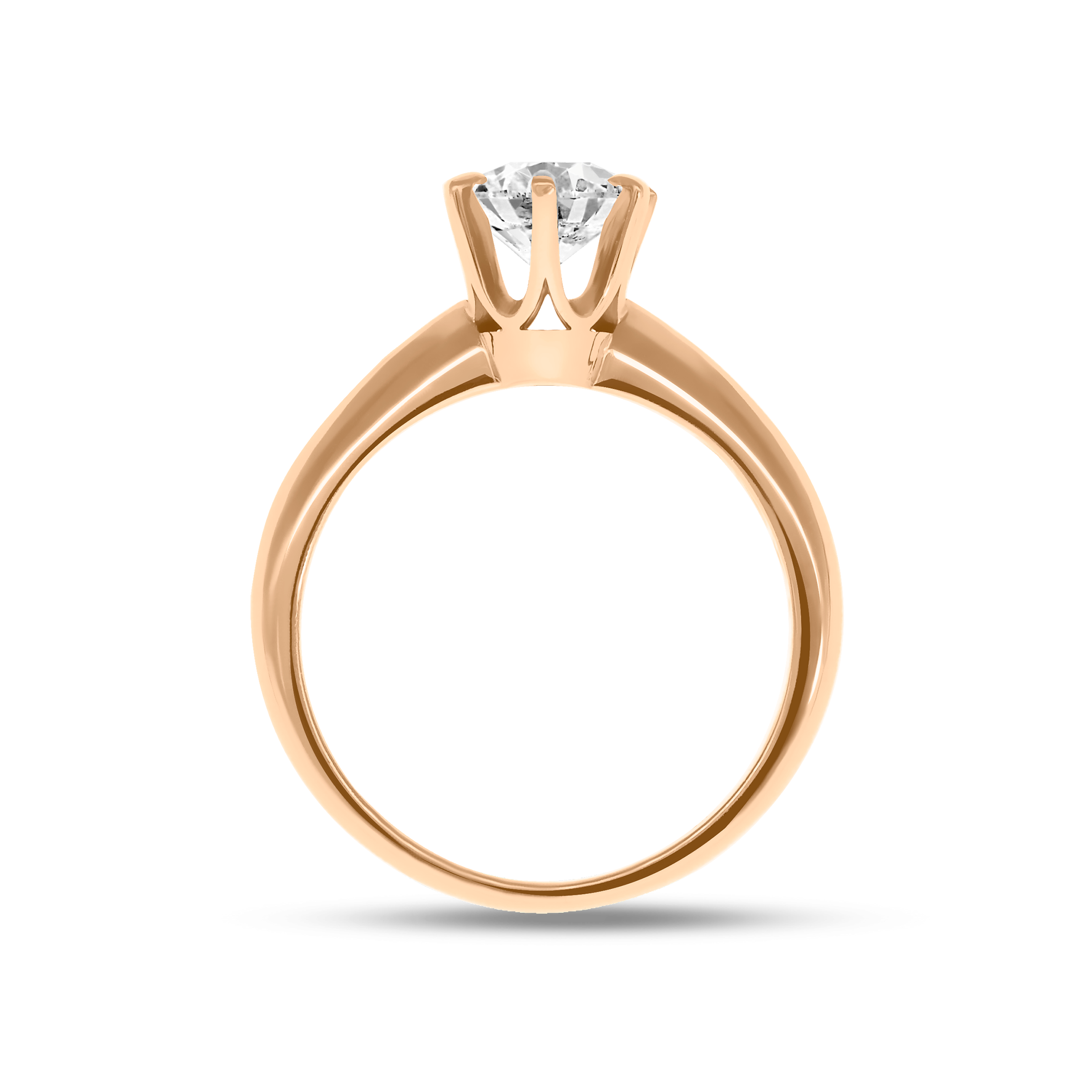 WHITE DIAMOND SOLITAIRE RING