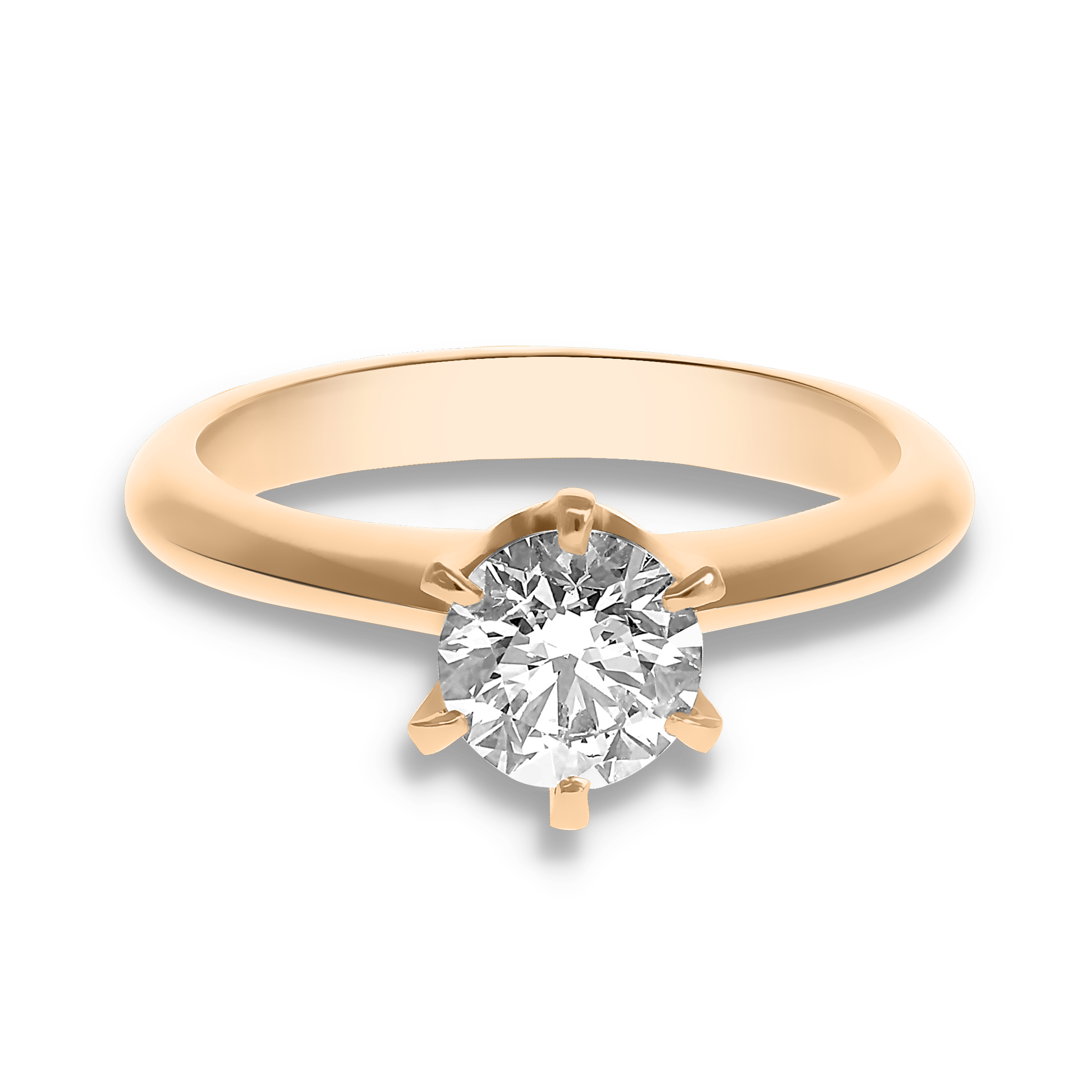 WHITE DIAMOND SOLITAIRE RING