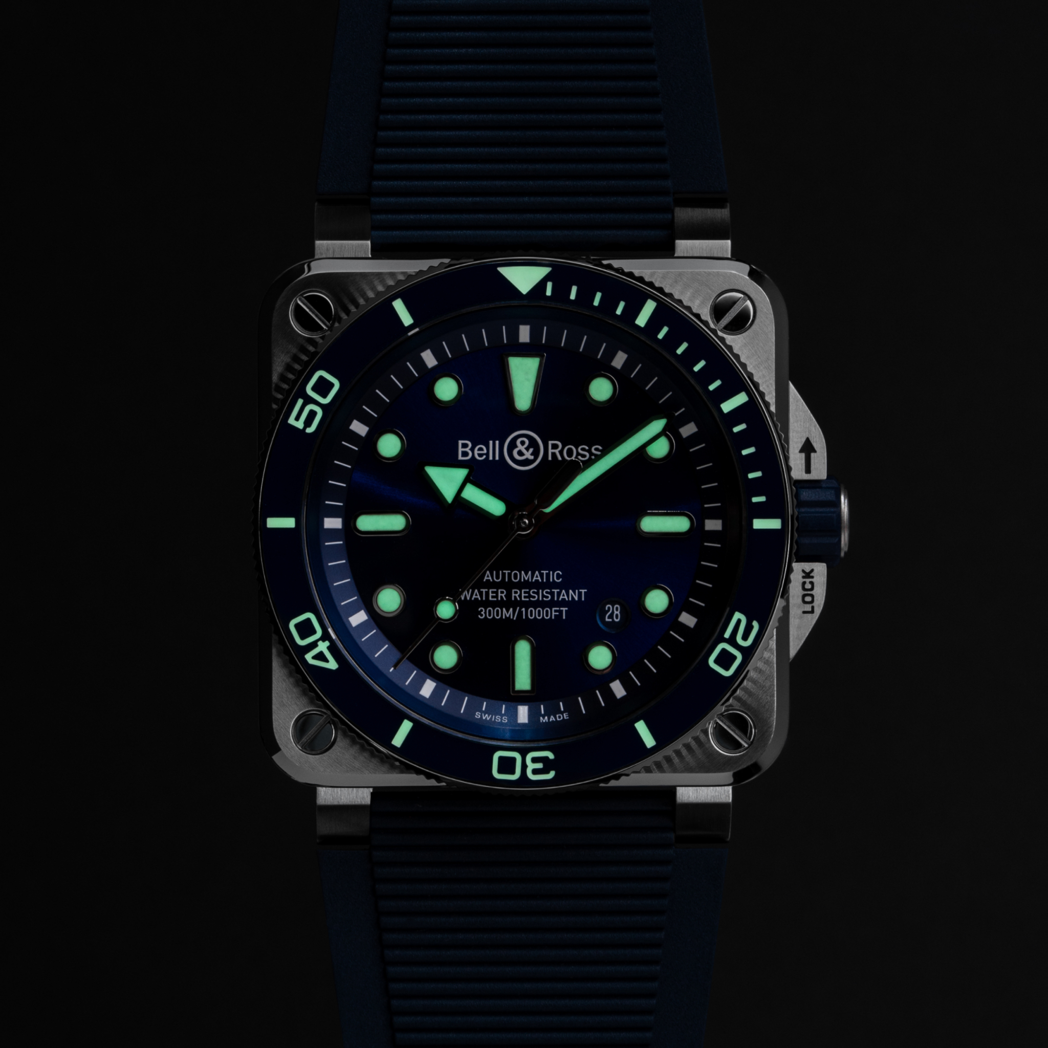 INSTRUMENTS BR 03 DIVER BLUE STEEL