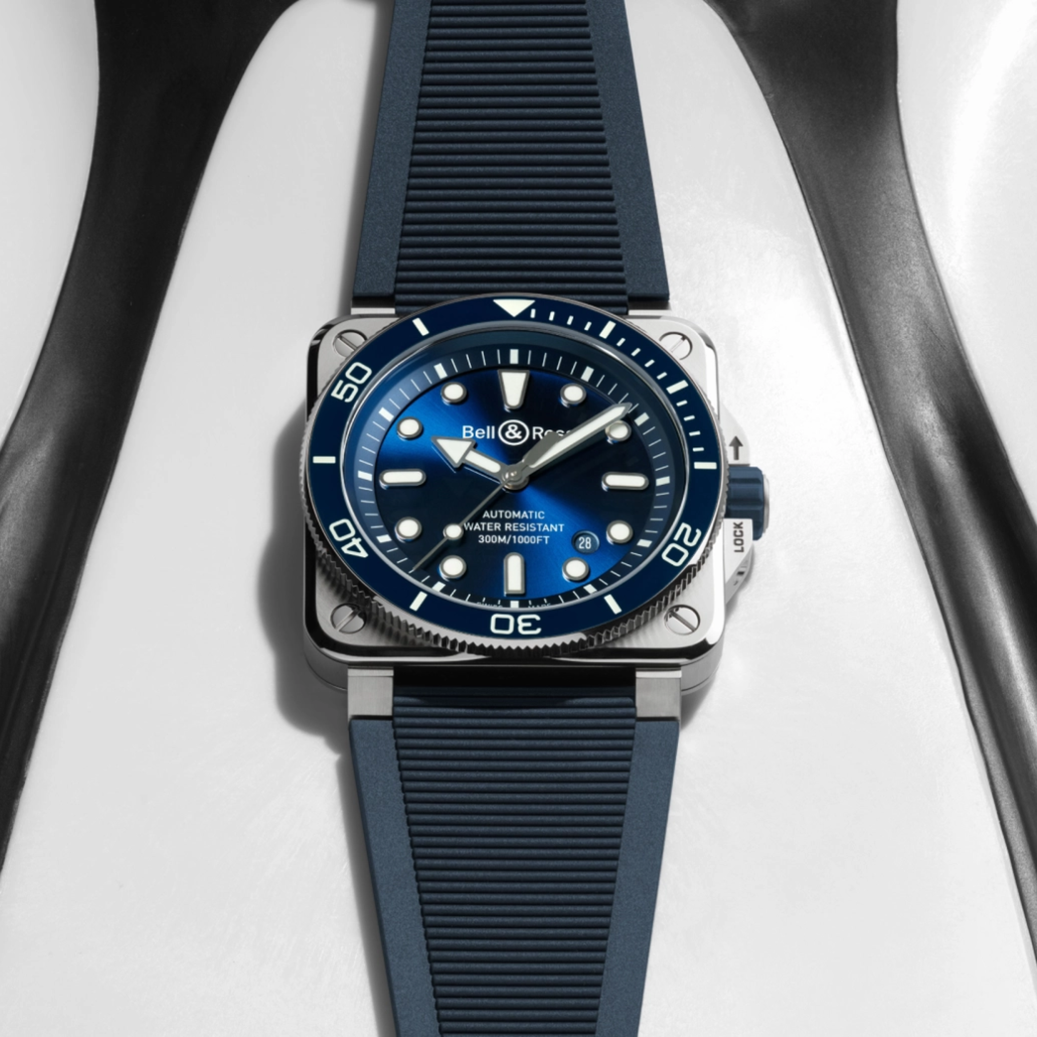INSTRUMENTS BR 03 DIVER BLUE STEEL