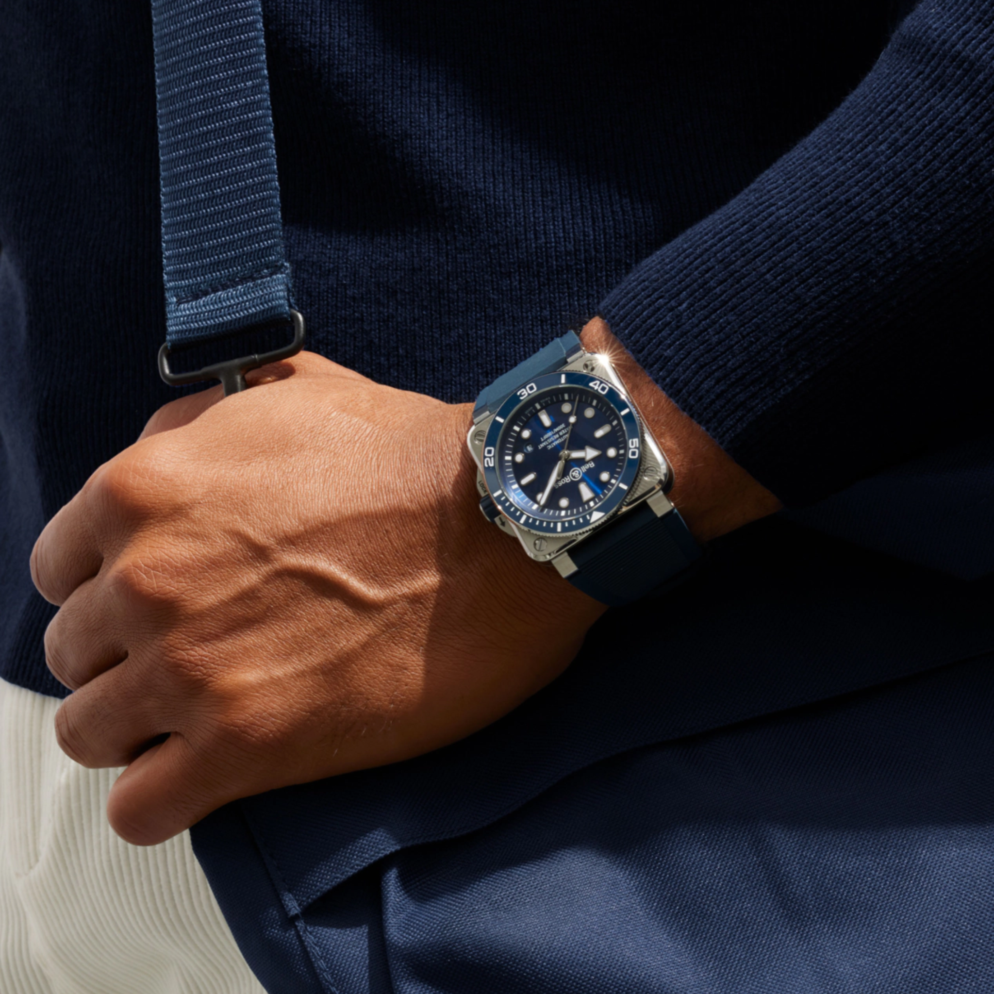 INSTRUMENTS BR 03 DIVER BLUE STEEL