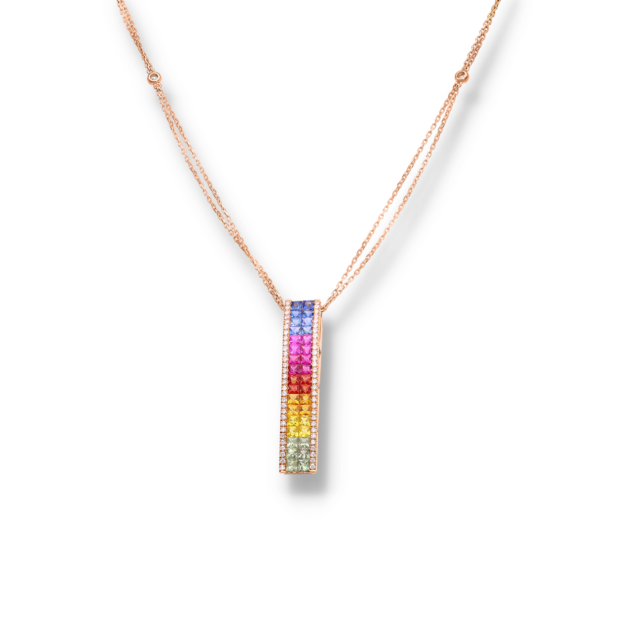 RAINBOW CLUSTER NECKLACE