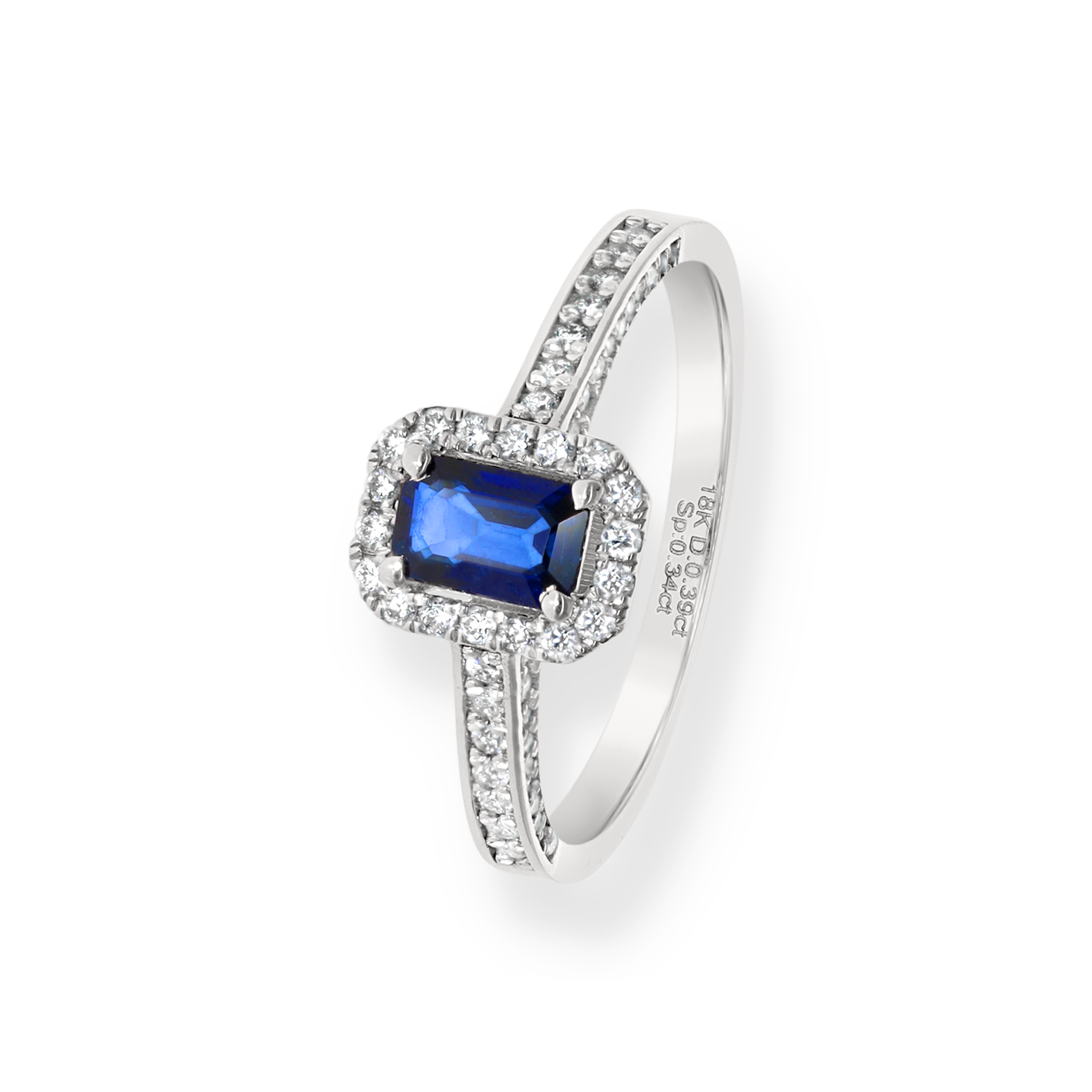 WHITE DIAMOND HALO RING