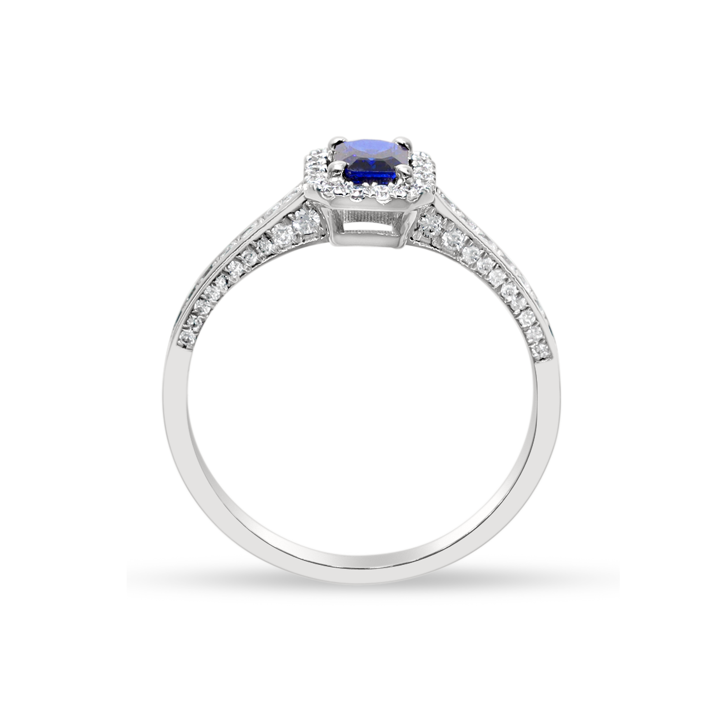 WHITE DIAMOND HALO RING