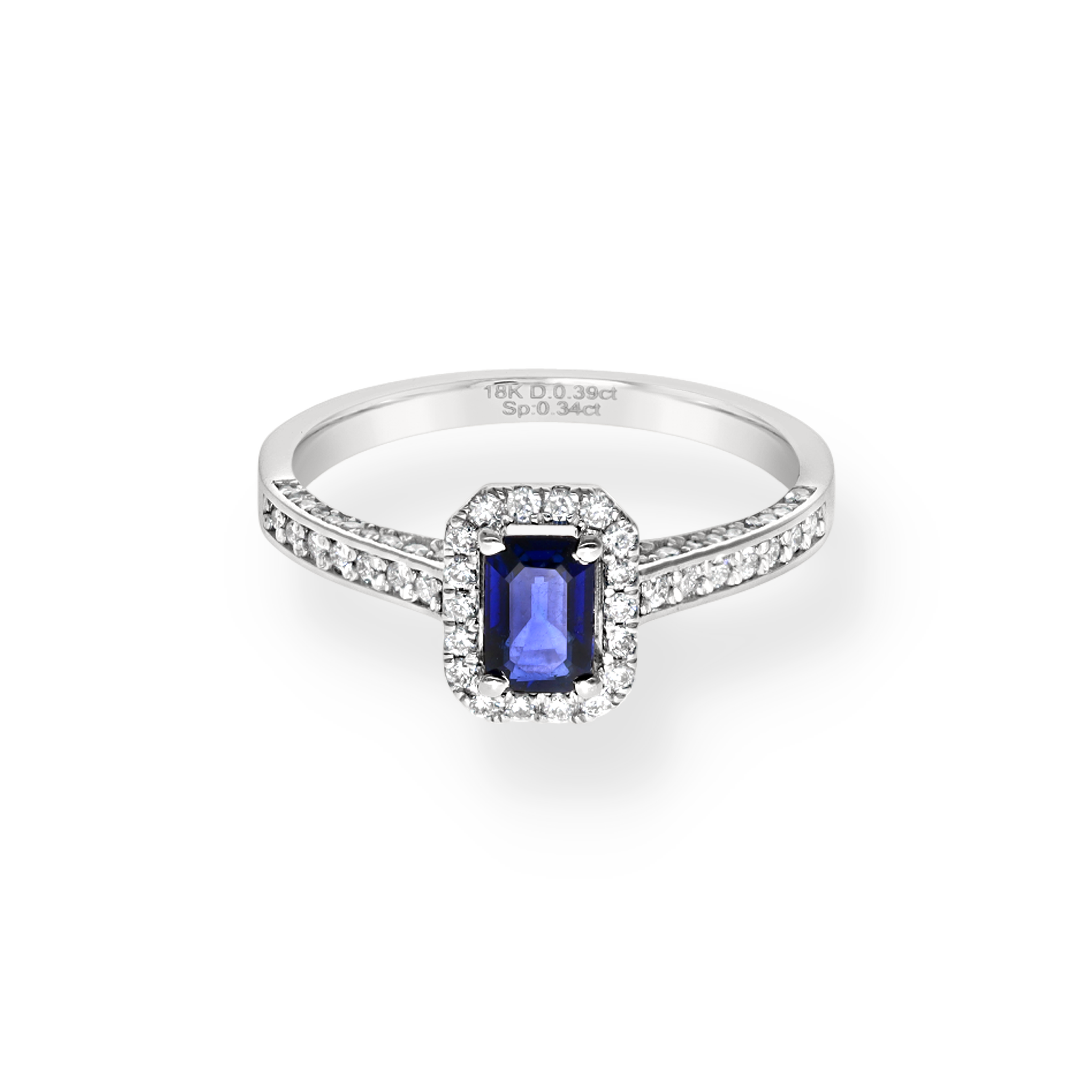 WHITE DIAMOND HALO RING