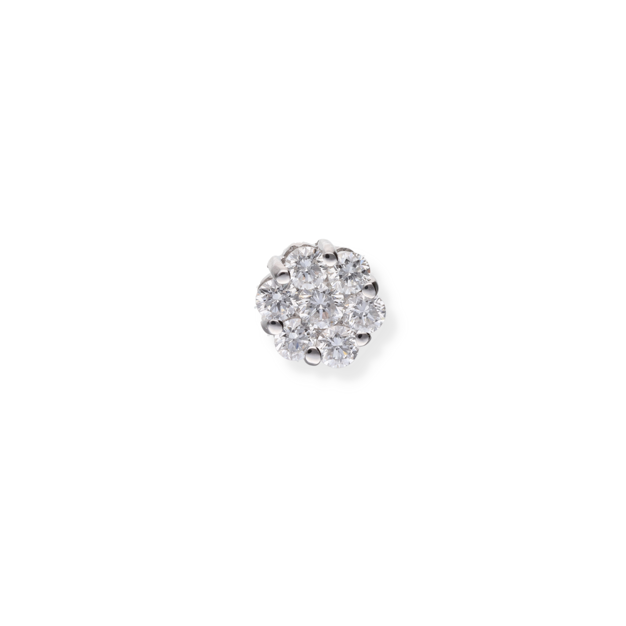WHITE DIAMOND STUD EARRINGS