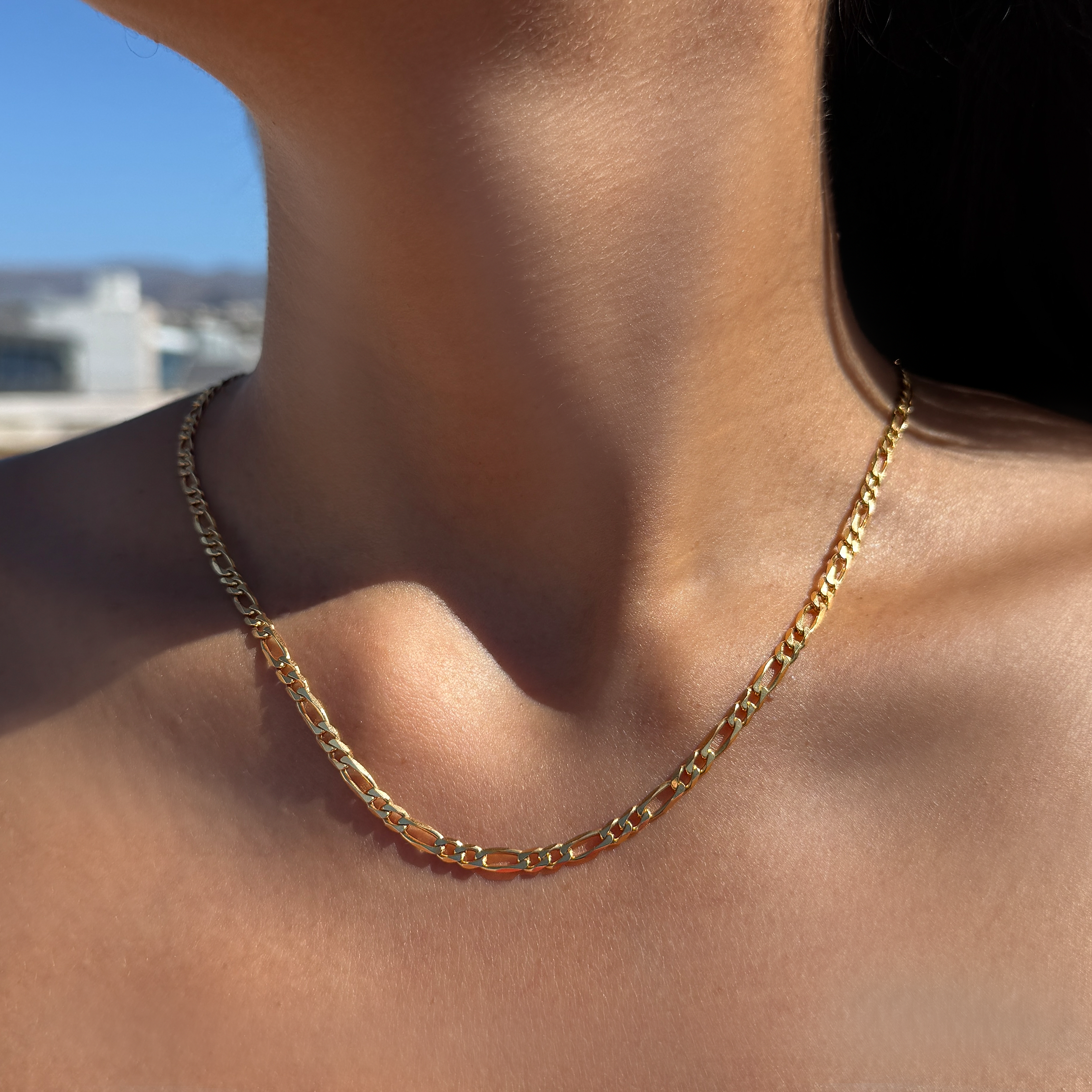 YELLOW GOLD CHAIN NECKLACE