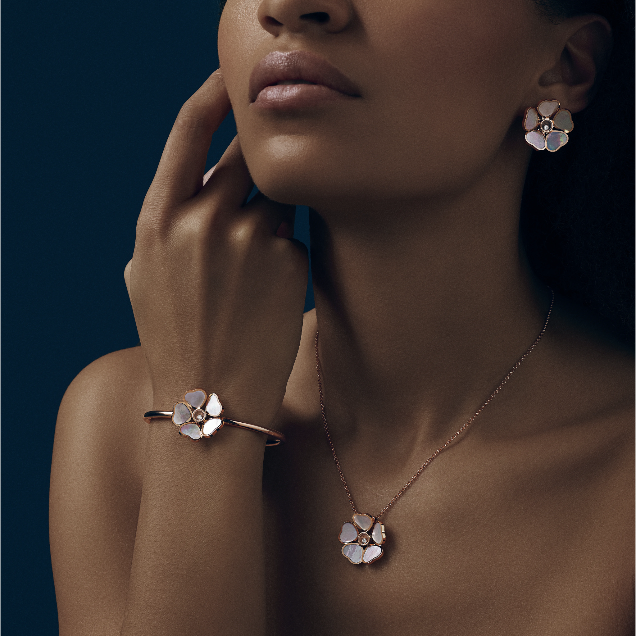 HAPPY HEARTS FLOWERS CHAIN & PENDANT