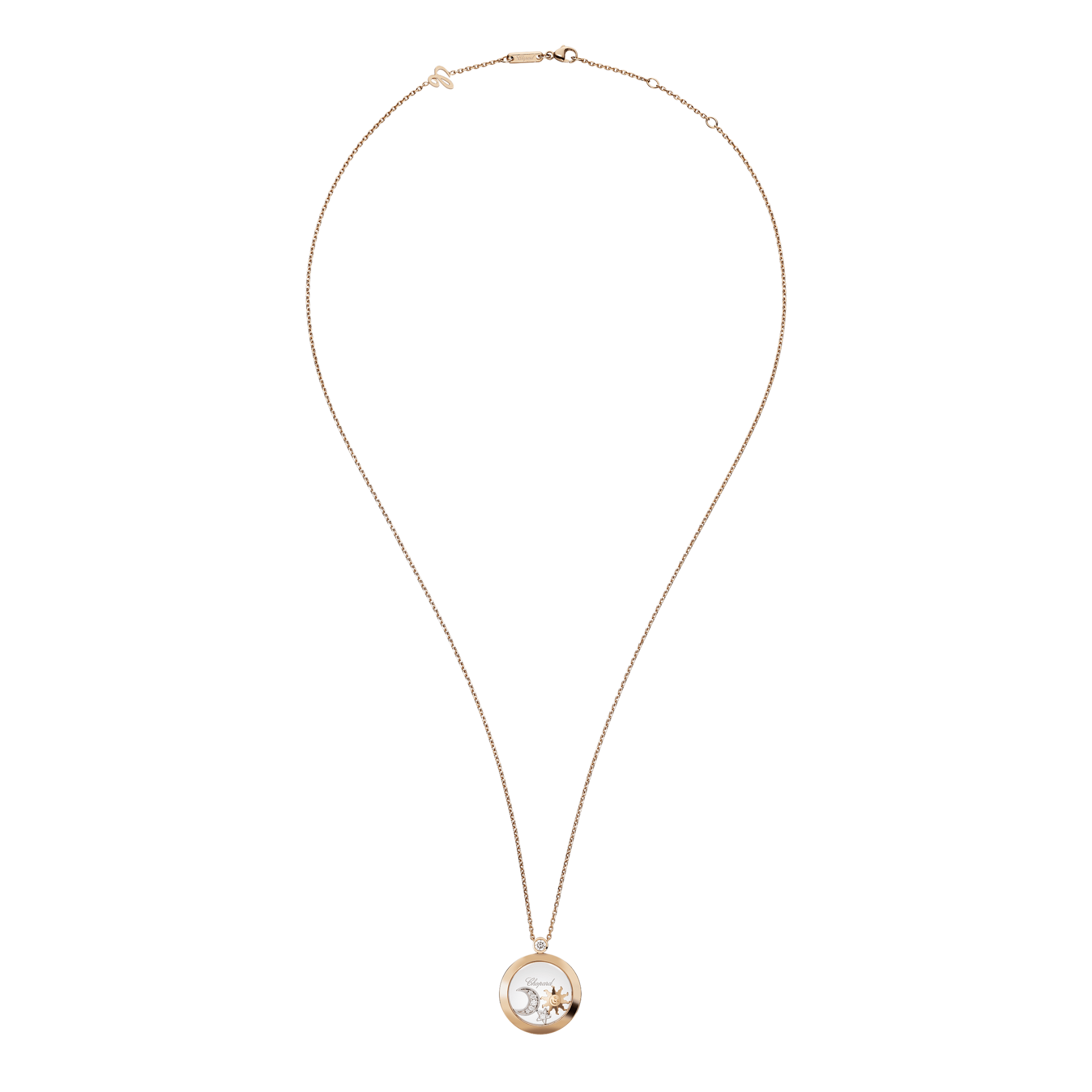 HAPPY SUN, MOON AND STARS NECKLACE