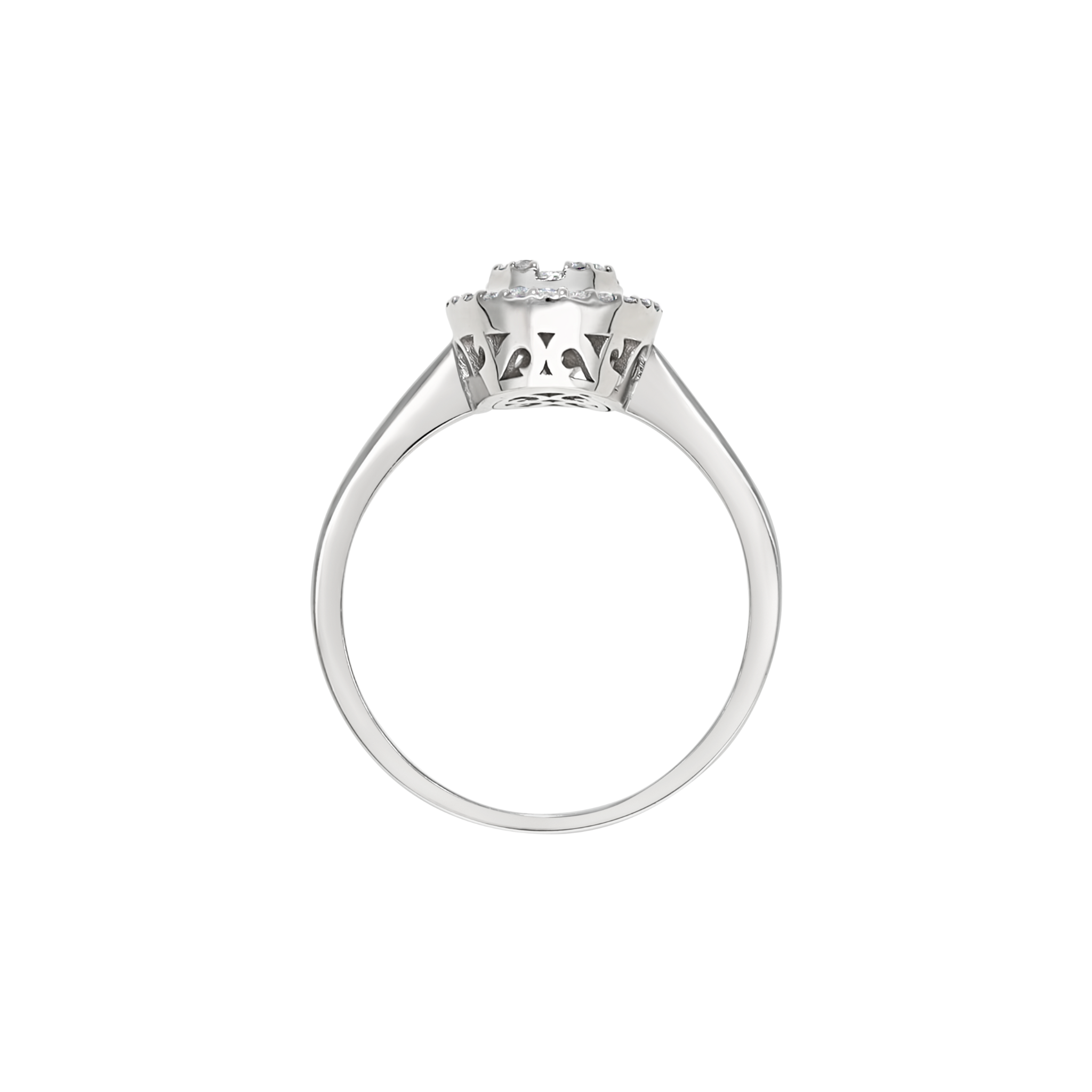 DIAMOND CLUSTER WEDDING RING