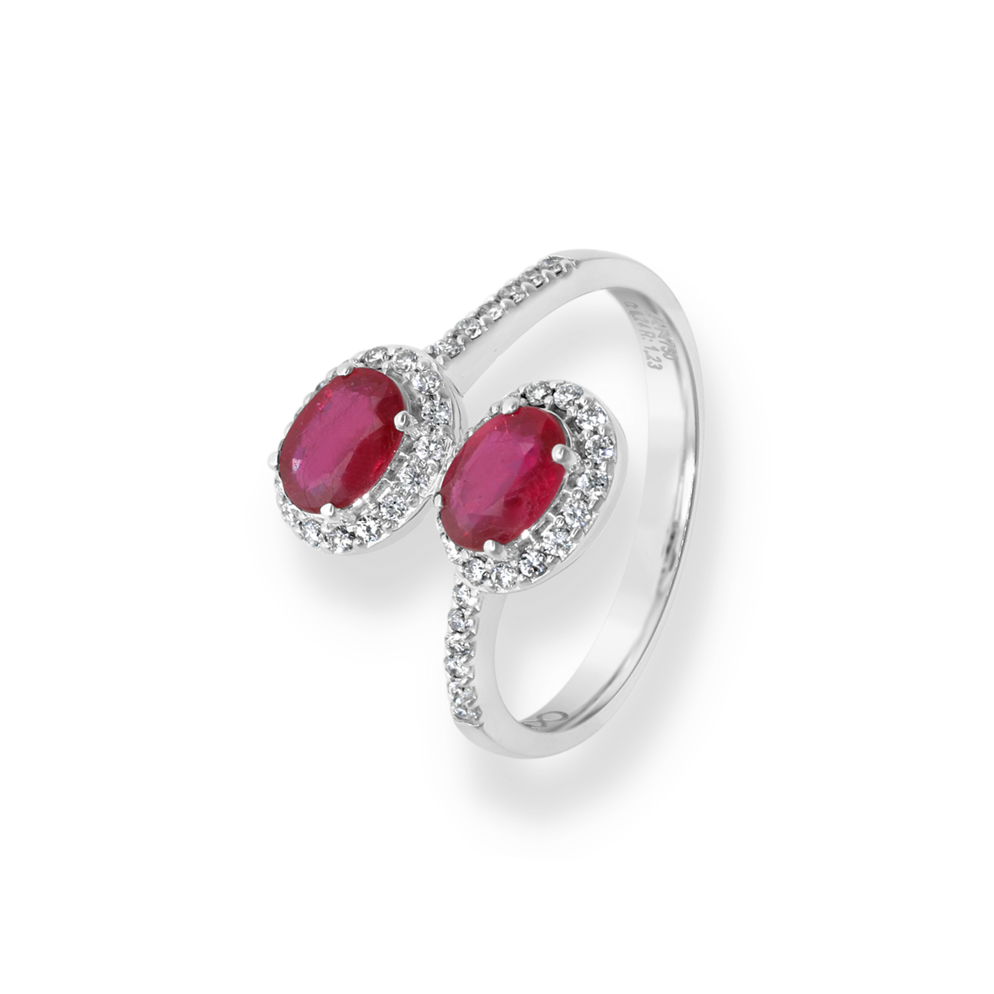 WHITE GOLD TWIST RING