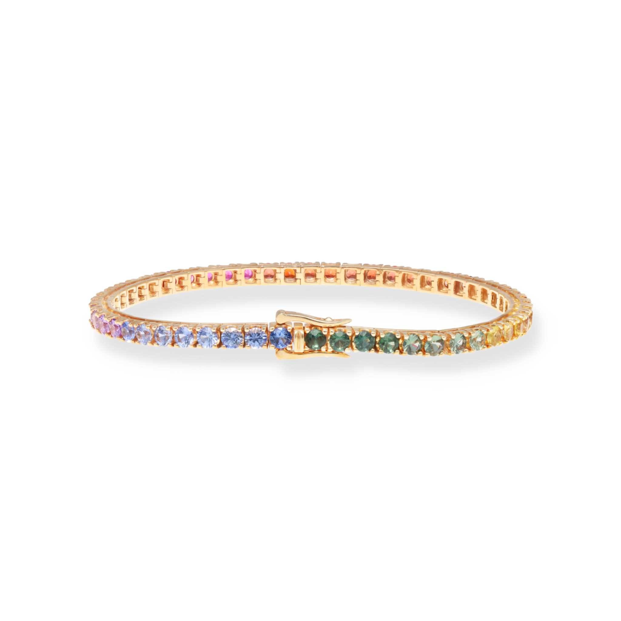 DIAMOND RAINBOW TENNIS BRACELET