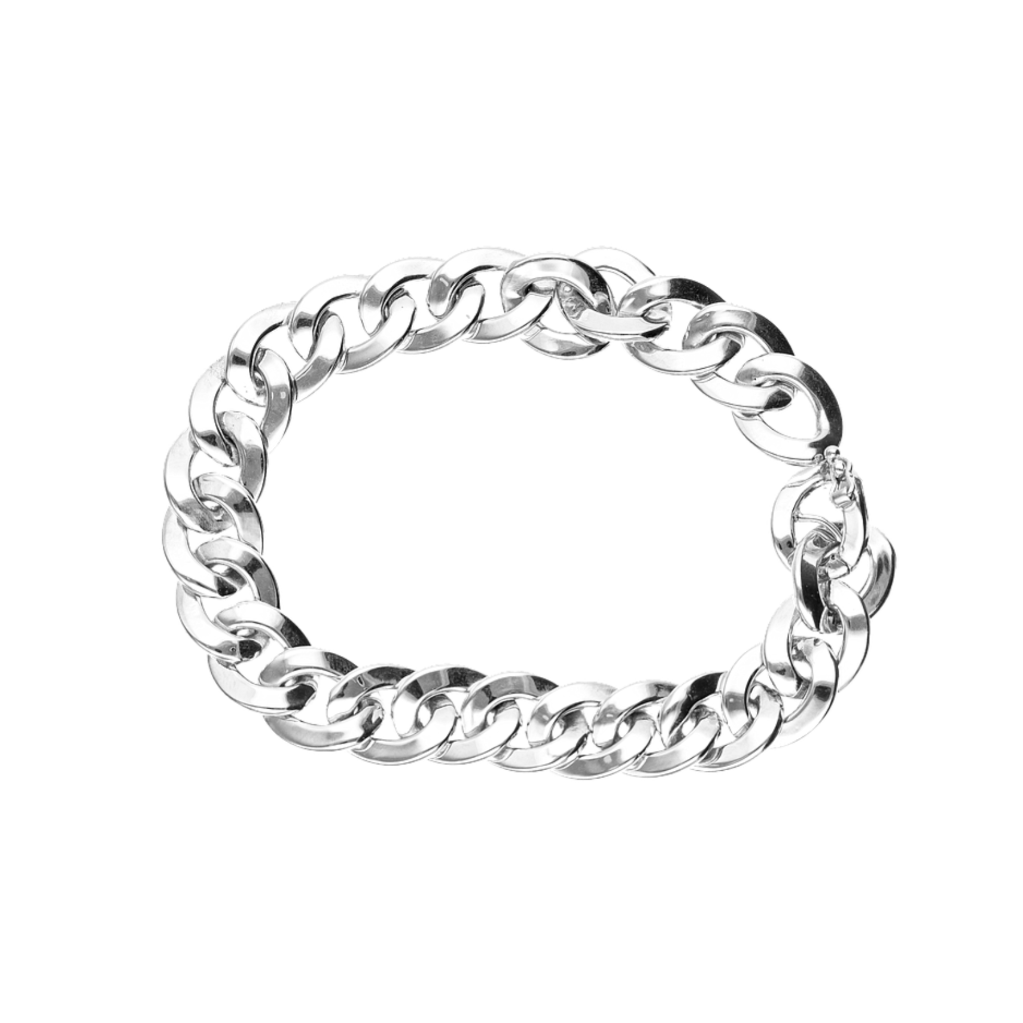 WHITE GOLD CHAIN BRACELET