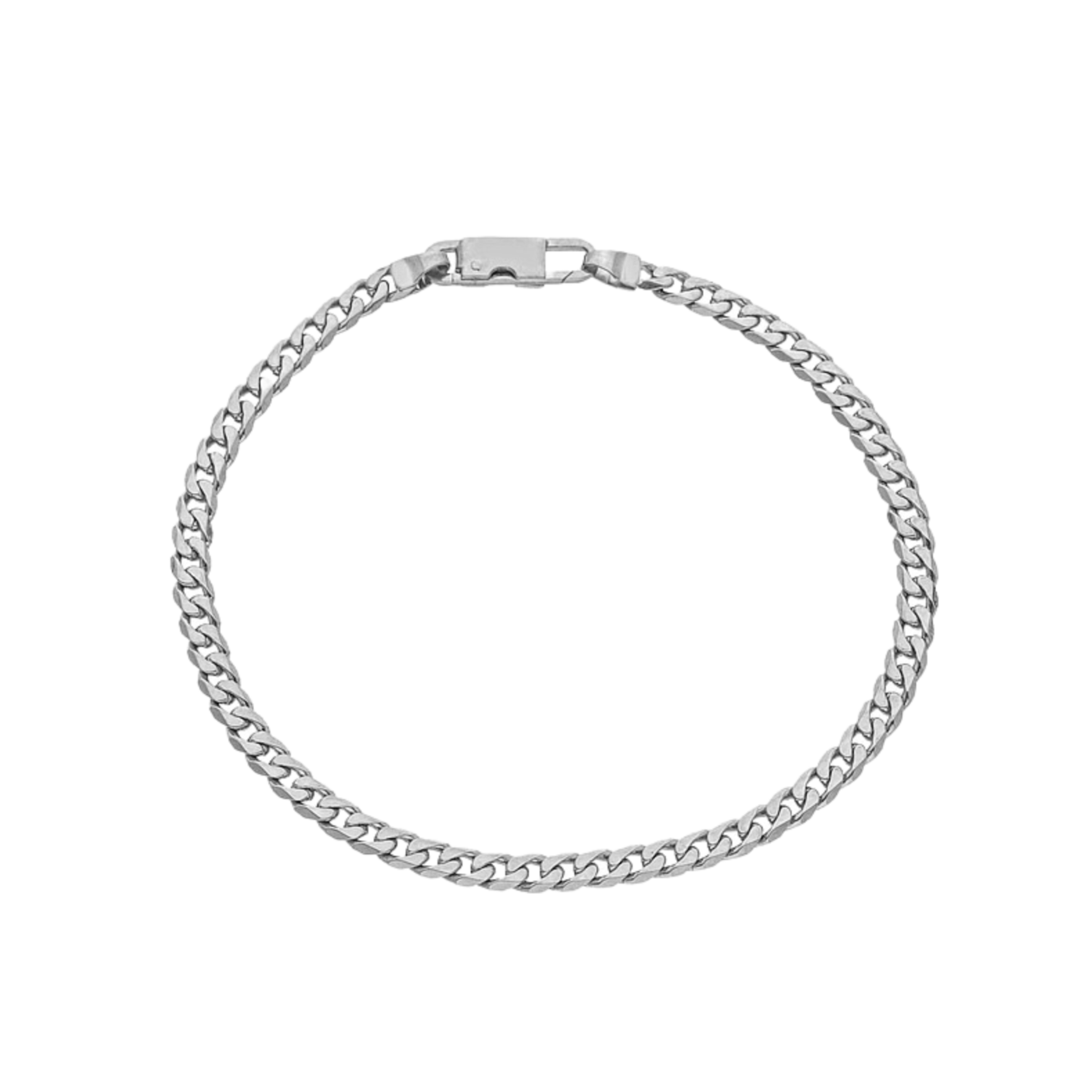 WHITE GOLD CHAIN BRACELET