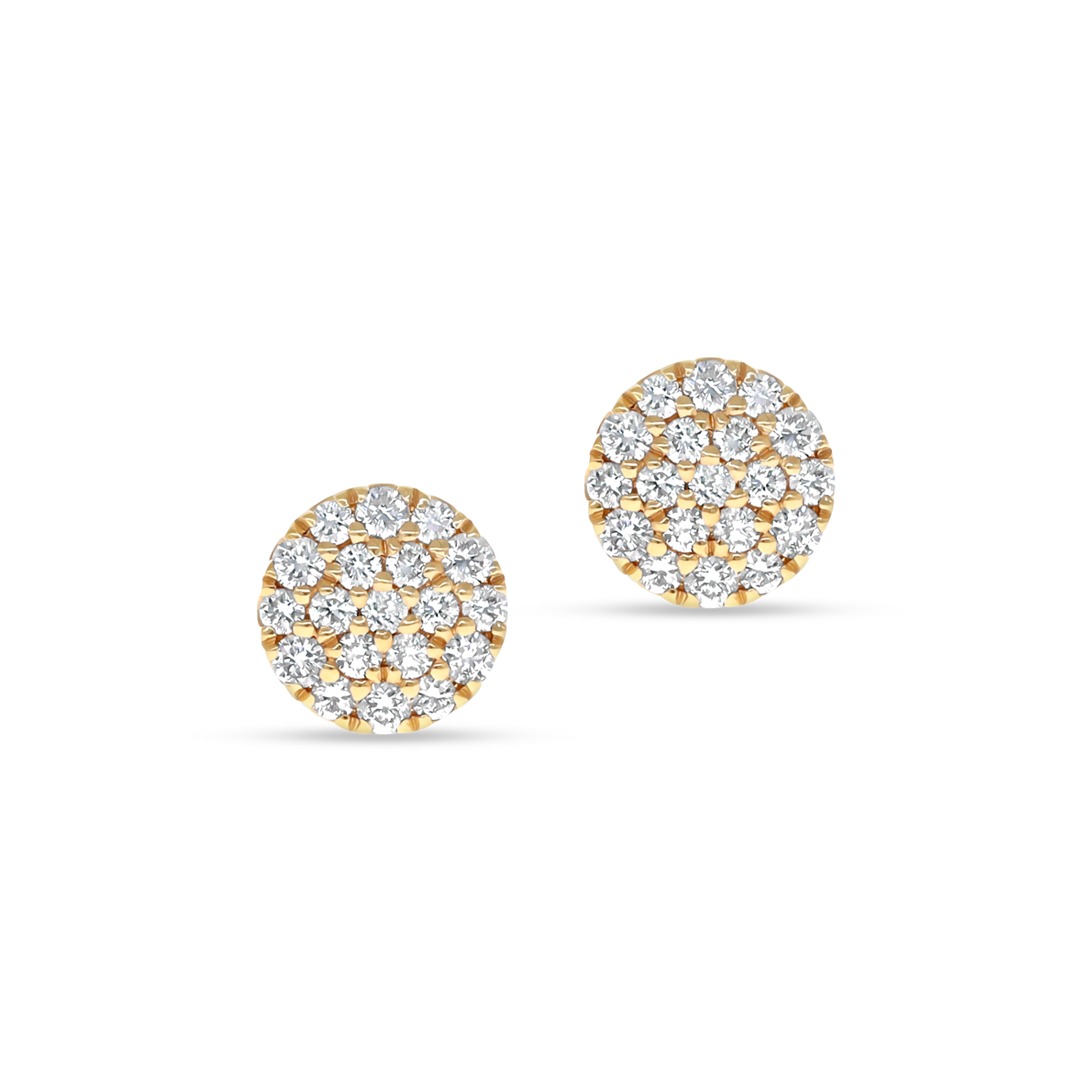 WHITE DIAMOND STUD EARRINGS