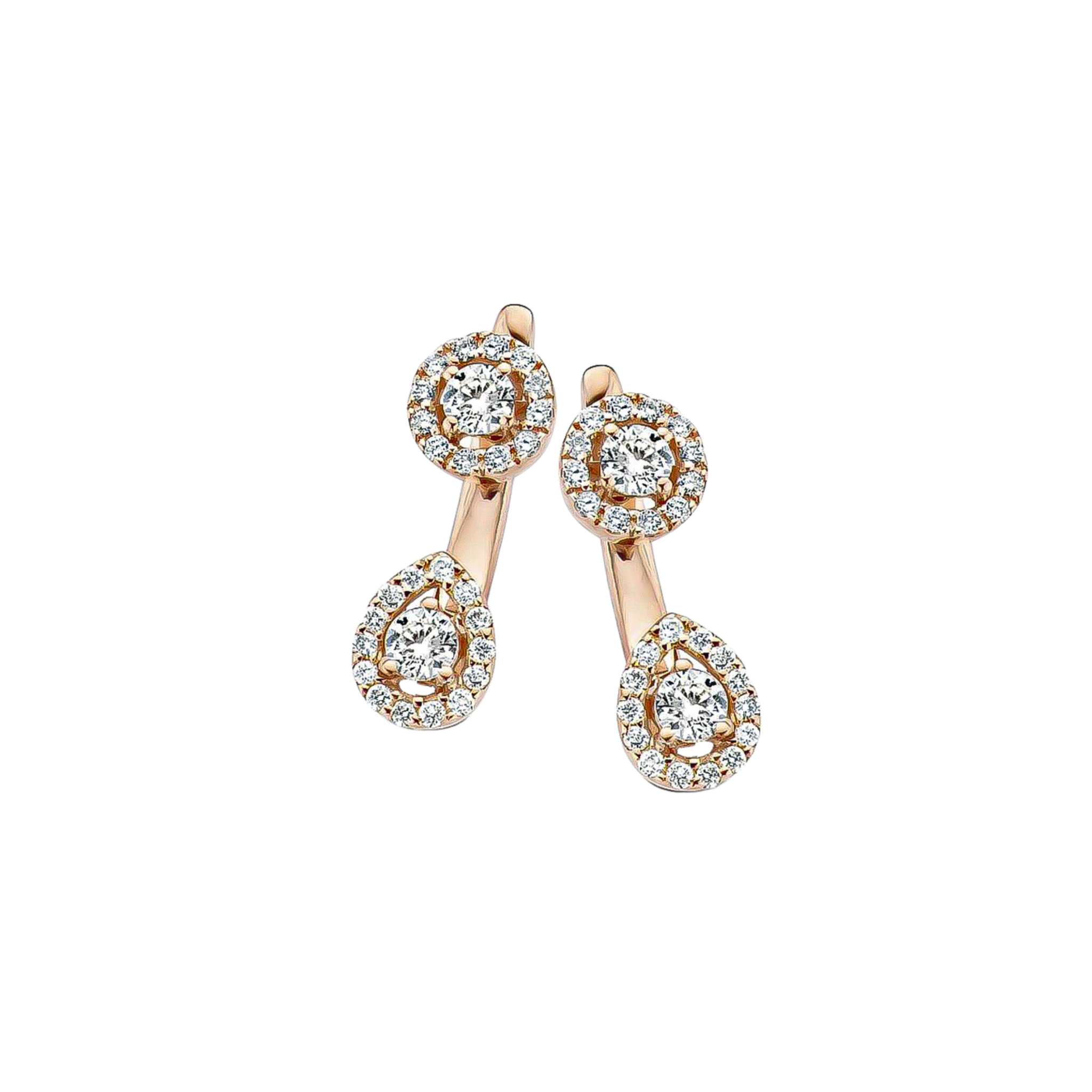 WHITE DIAMOND DROP EARRINGS