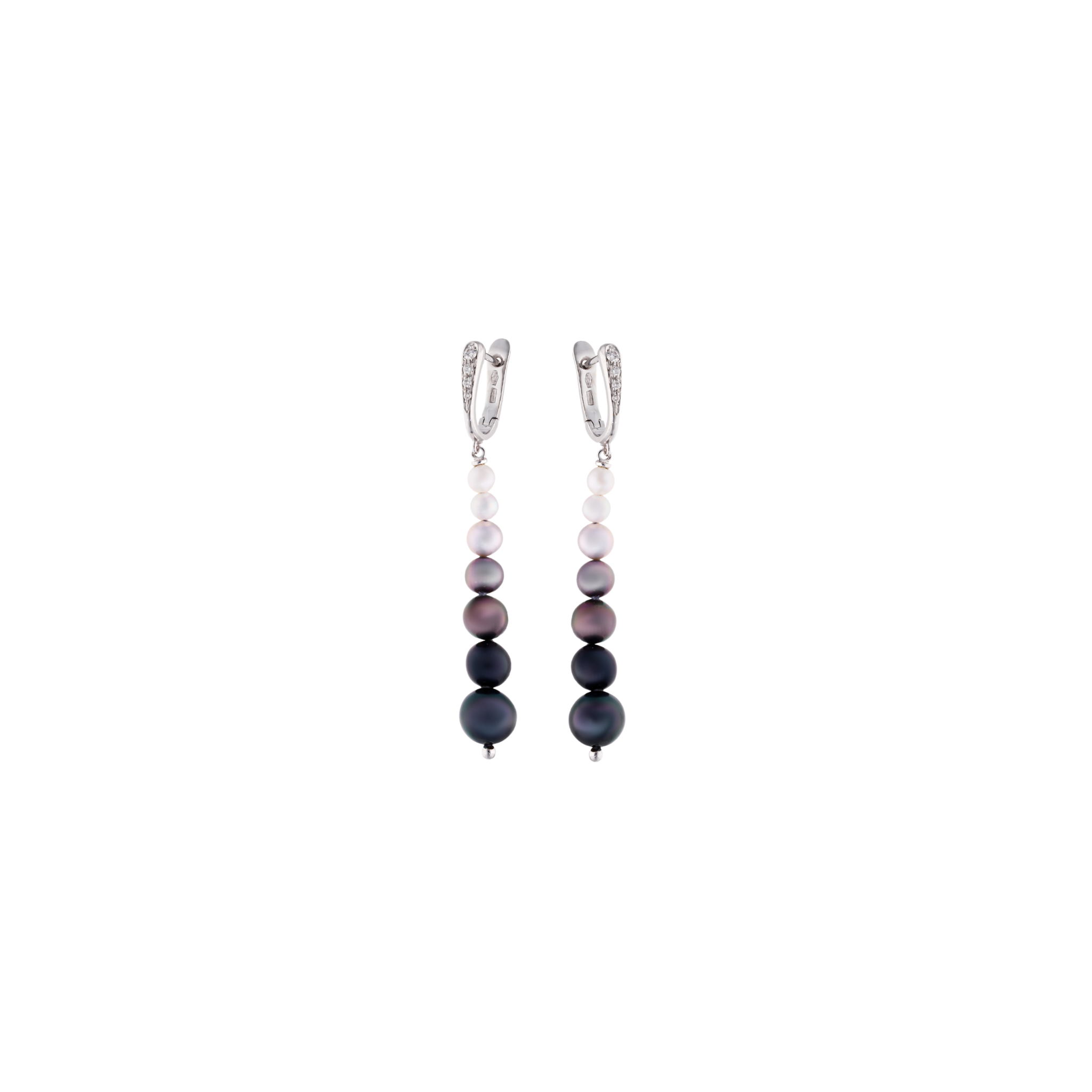 WHITE GOLD DROP EARRINGS