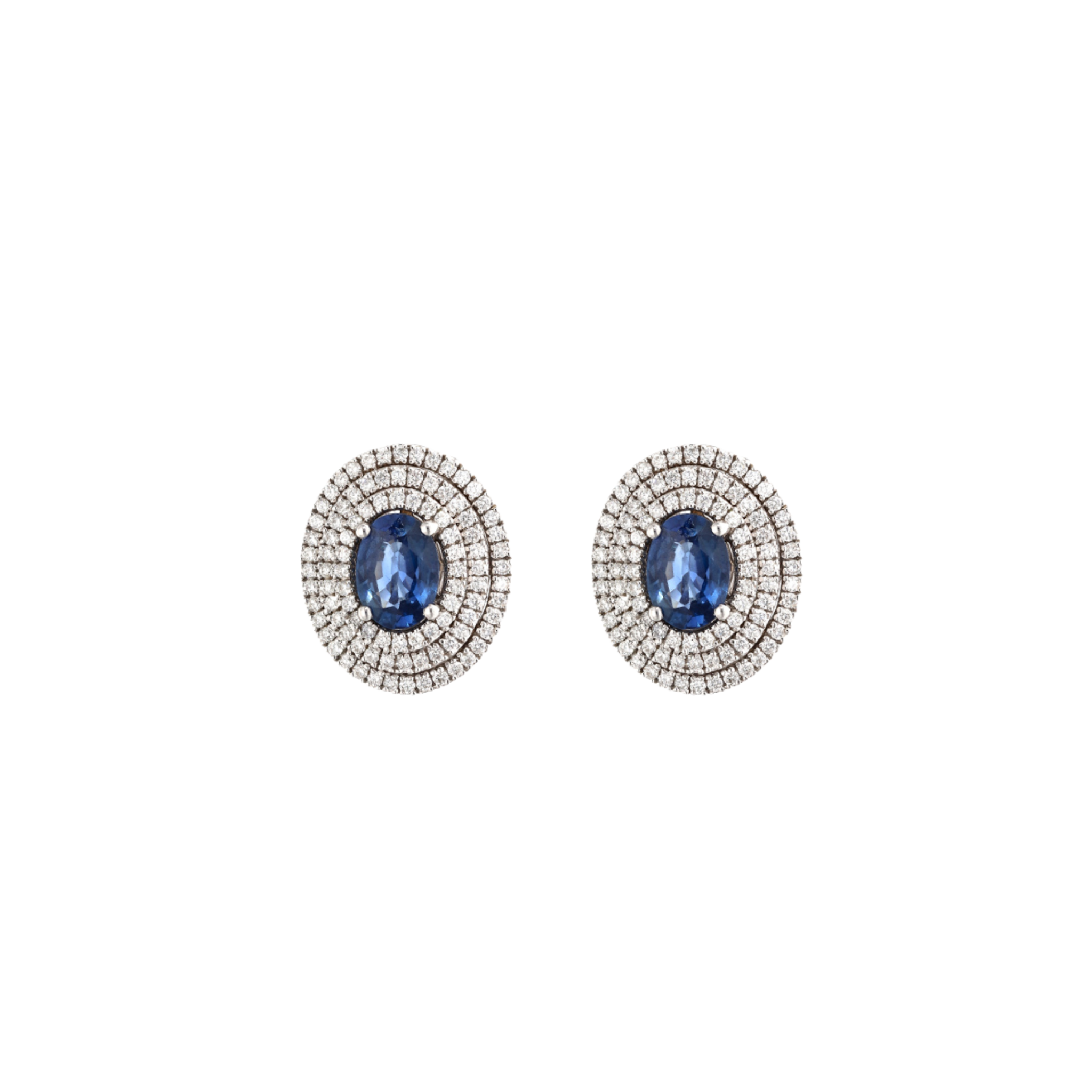 WHITE GOLD STUD EARRINGS