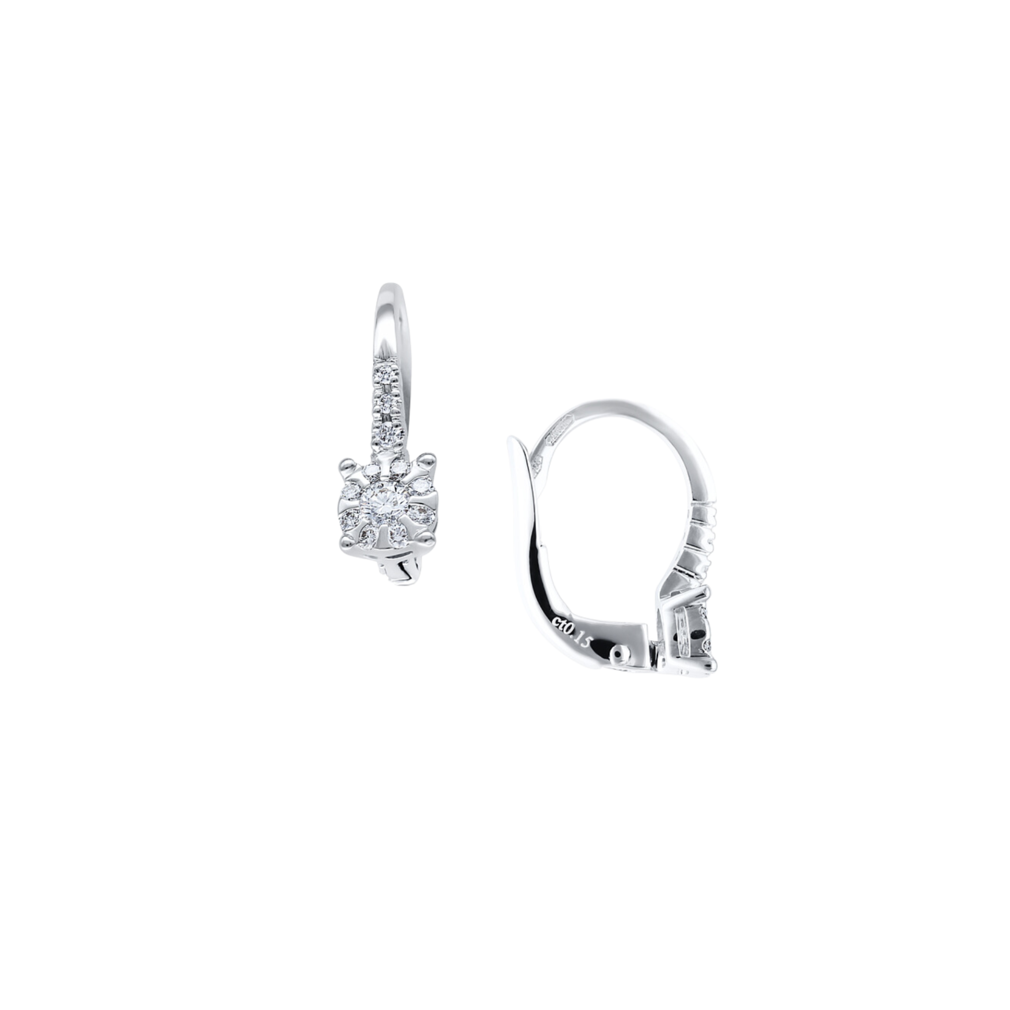 WHITE DIAMOND EARRINGS