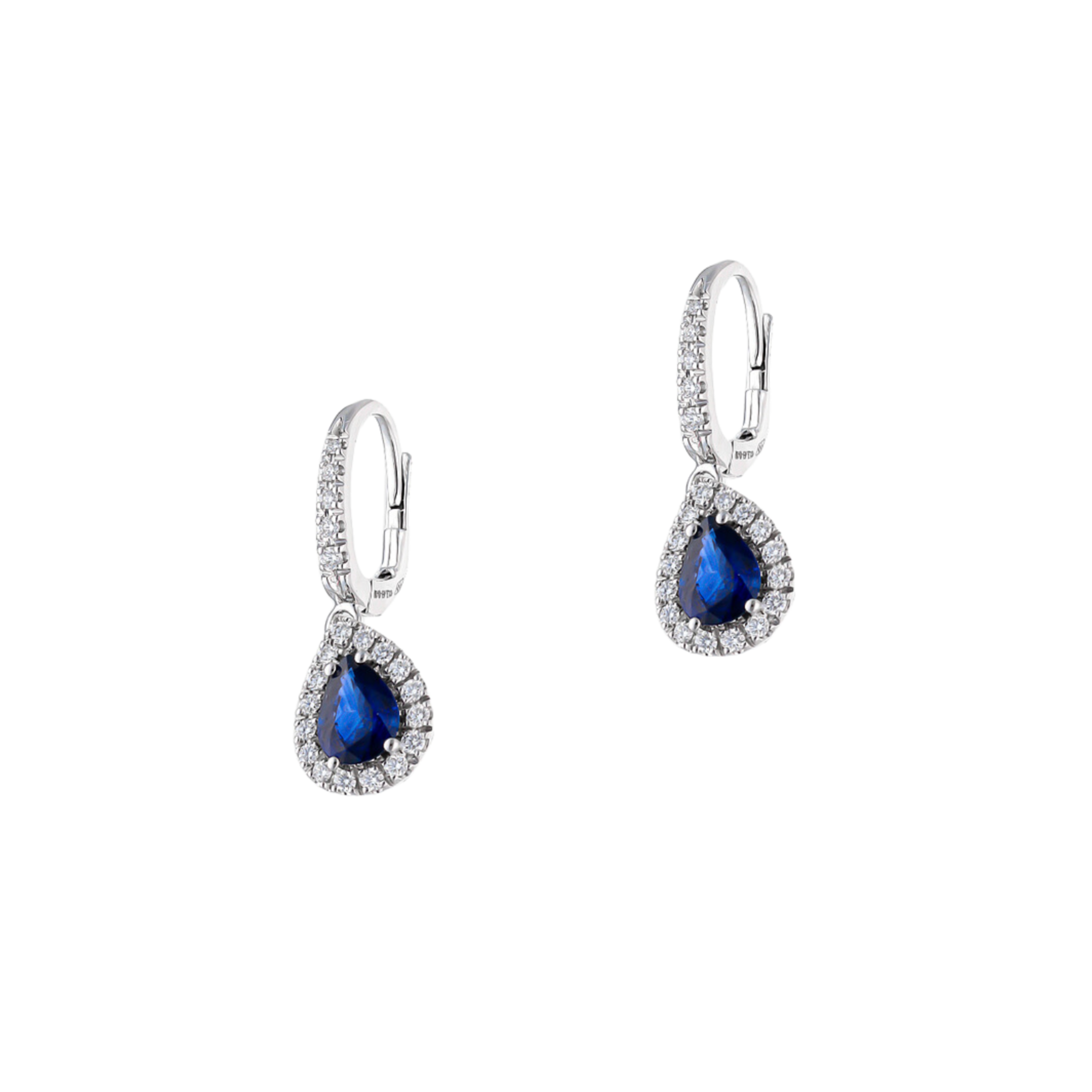 WHITE GOLD DROP EARRINGS