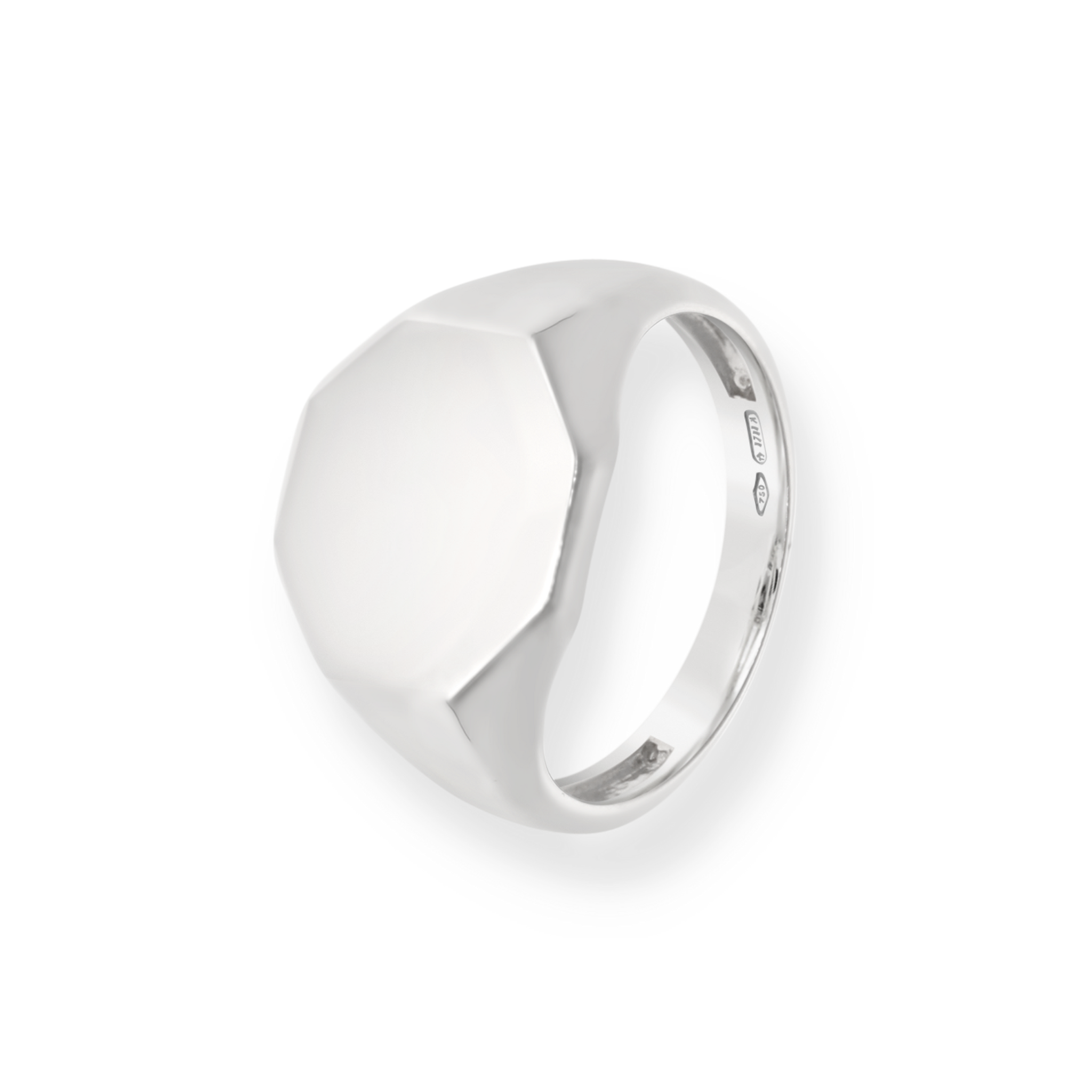 WHITE GOLD SIGNET RING