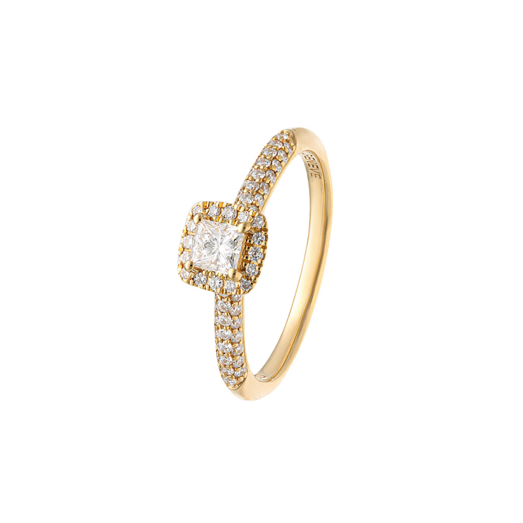 WHITE DIAMOND HALO RING