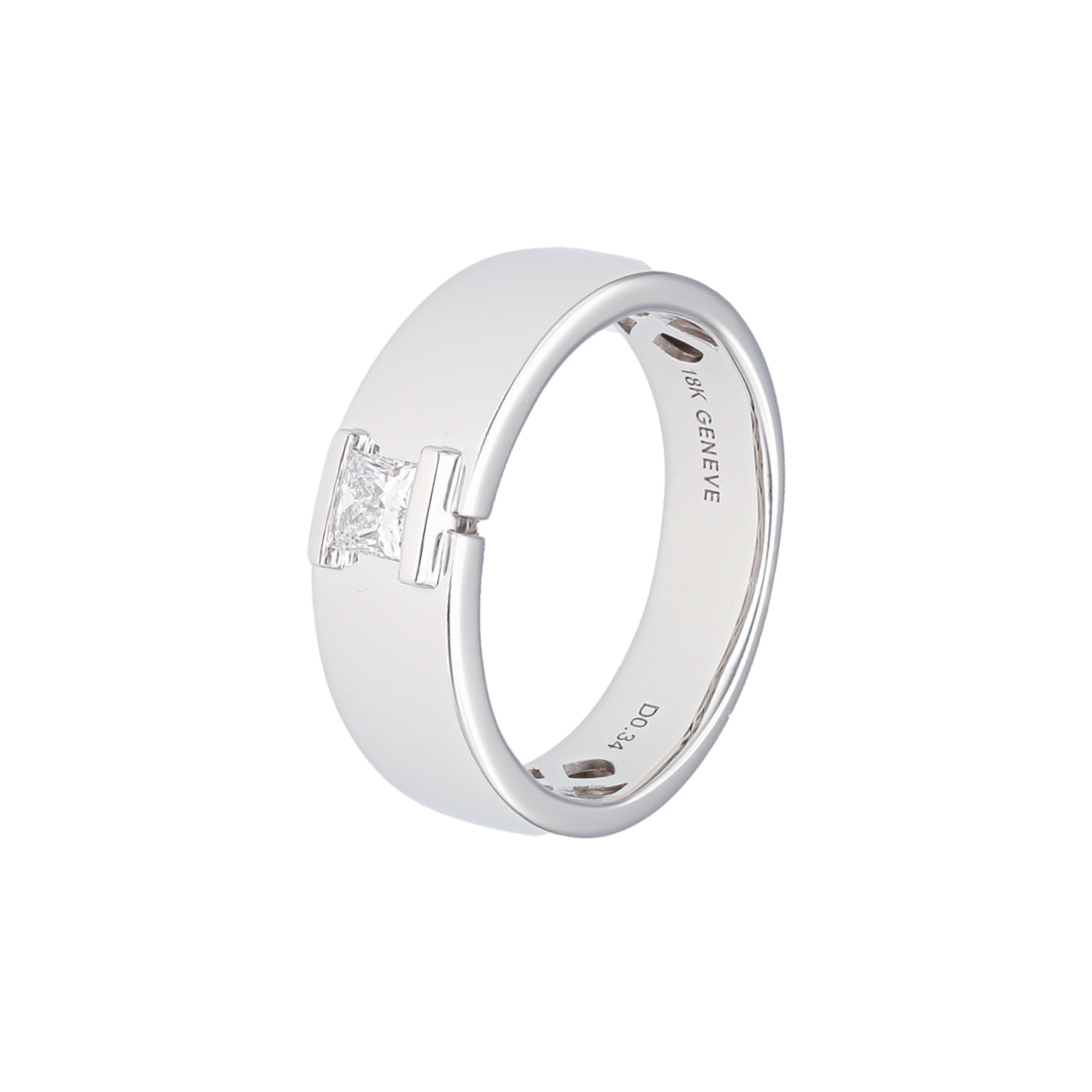 WHITE DIAMOND SOLITAIRE RING