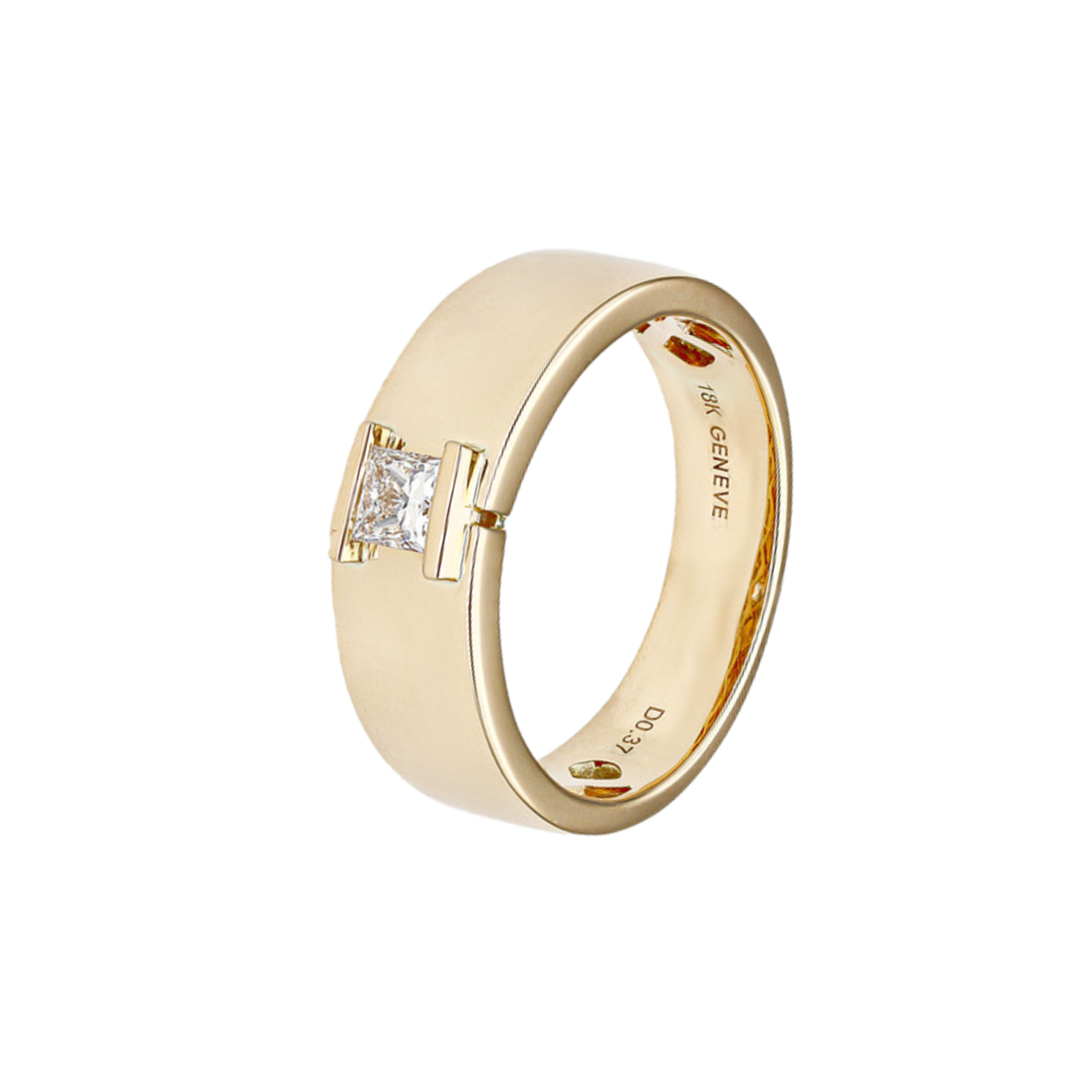 WHITE DIAMOND SOLITAIRE RING