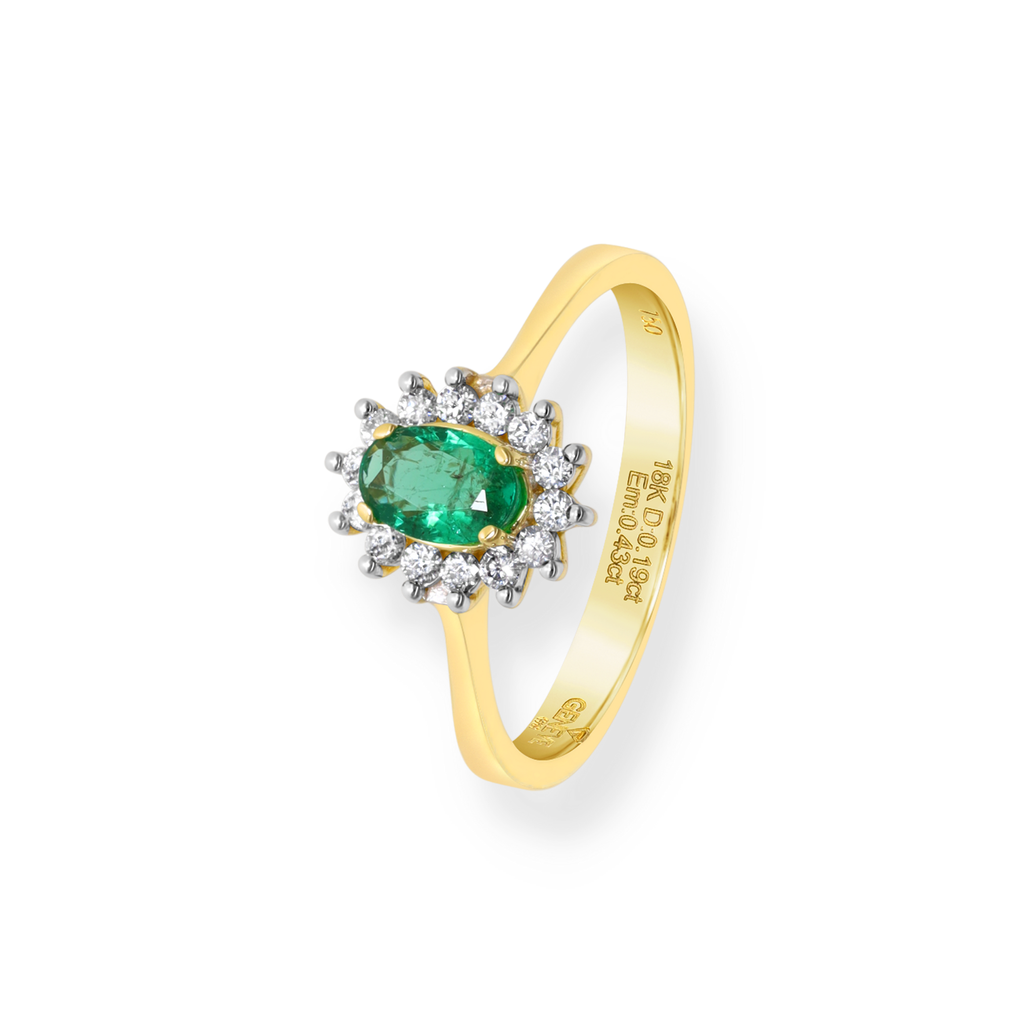 YELLOW GOLD HALO RING