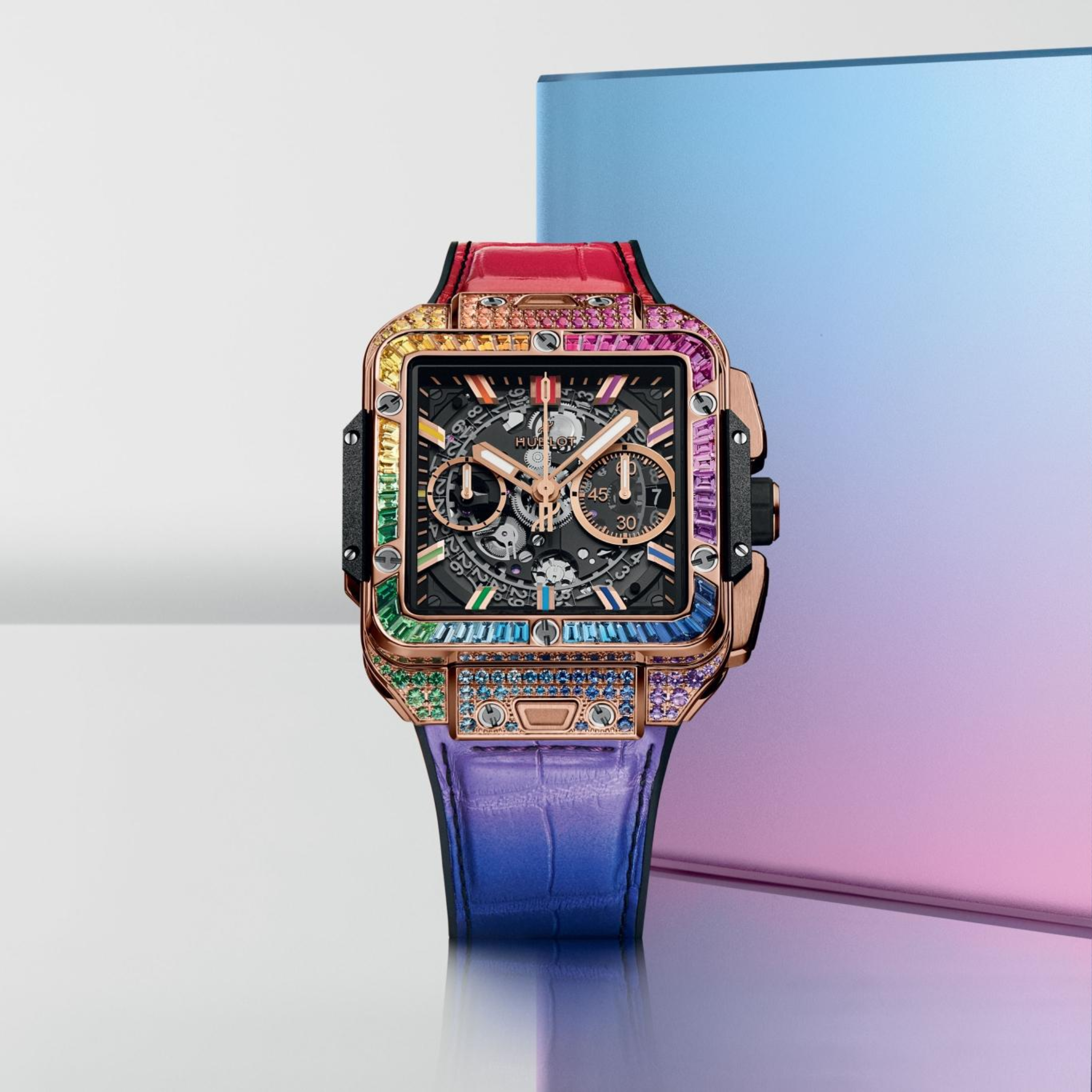 SQUARE BANG UNICO KING GOLD RAINBOW