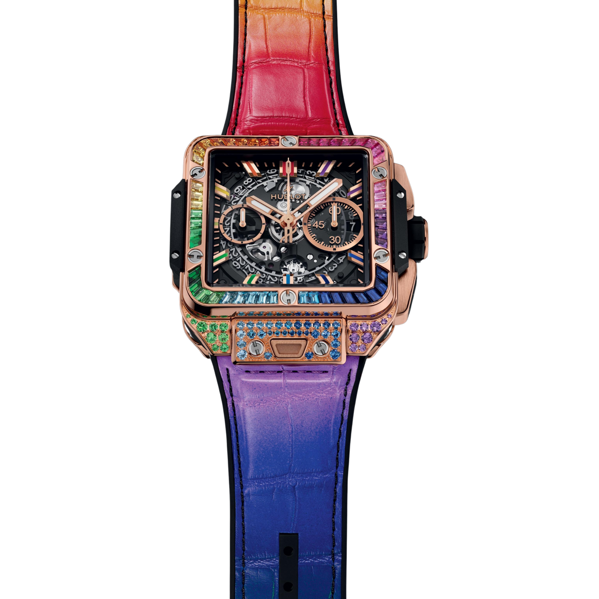 SQUARE BANG UNICO KING GOLD RAINBOW