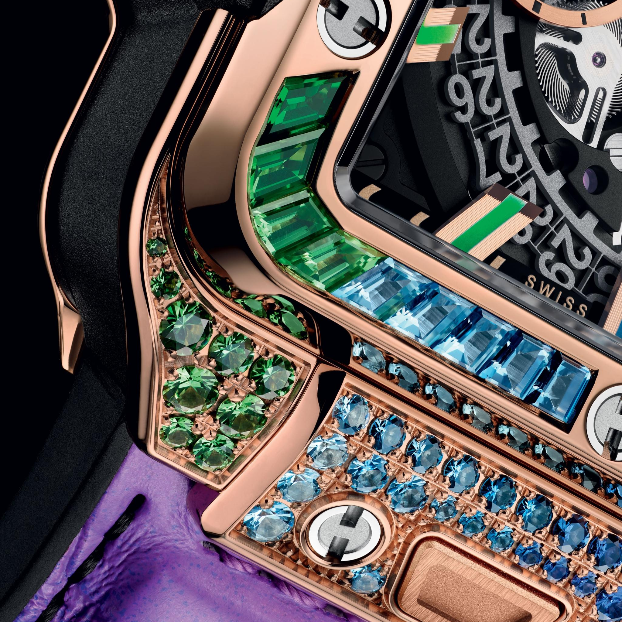 SQUARE BANG UNICO KING GOLD RAINBOW