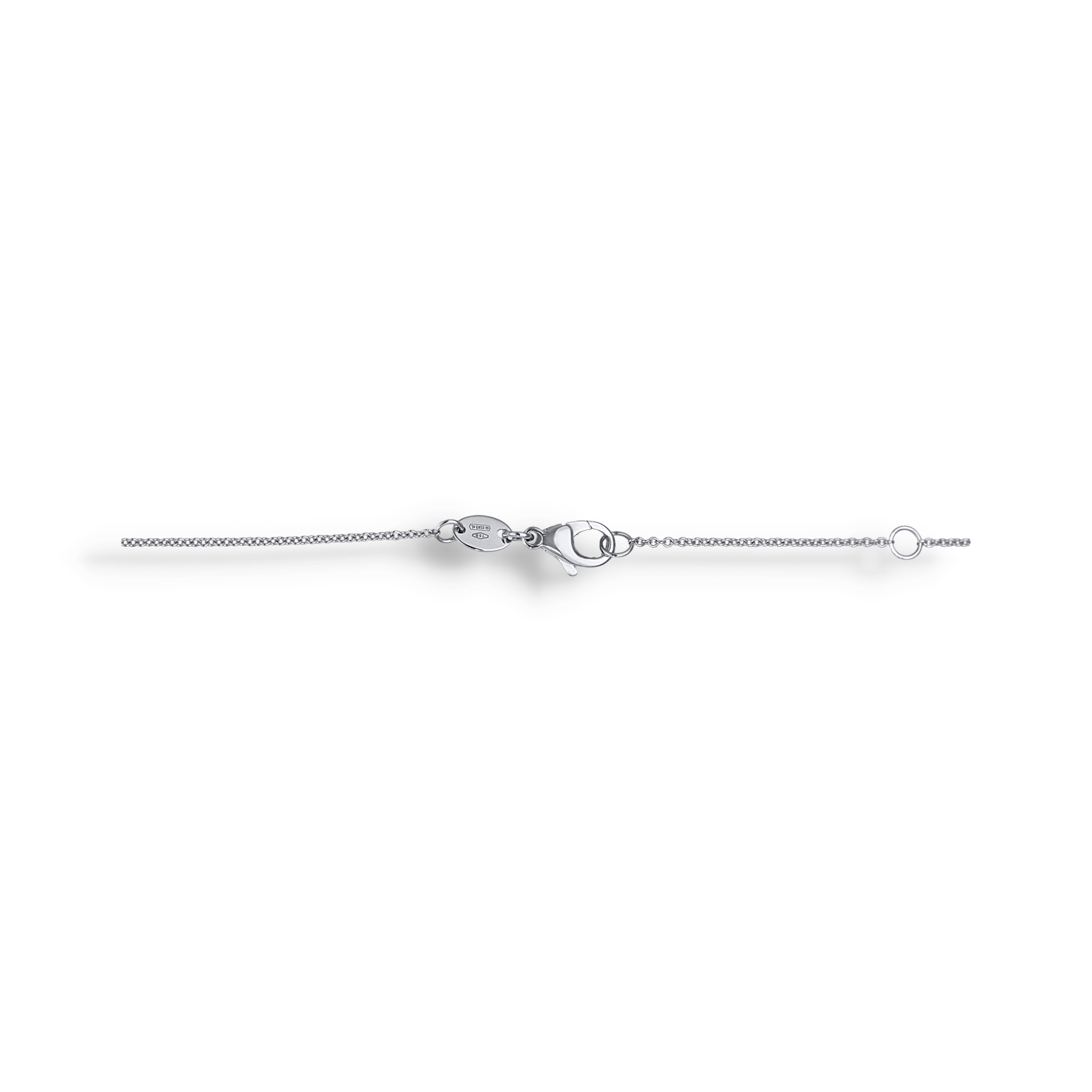 WHITE GOLD HALO NECKLACE