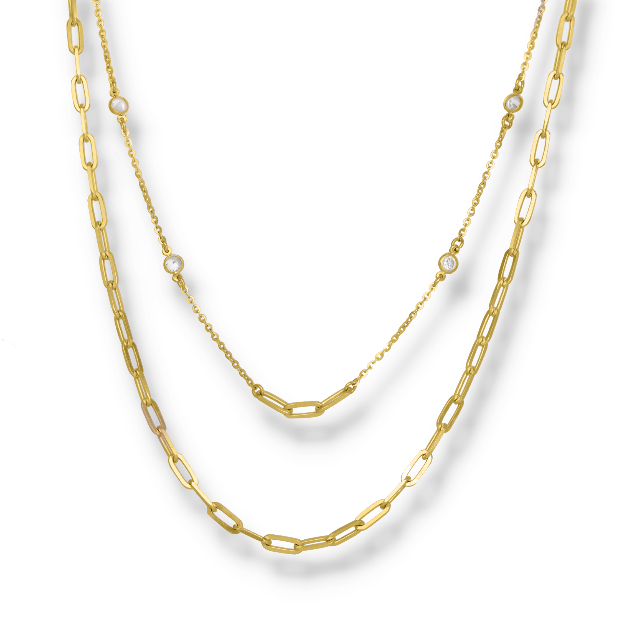 YELLOW GOLD CHAIN NECKLACE