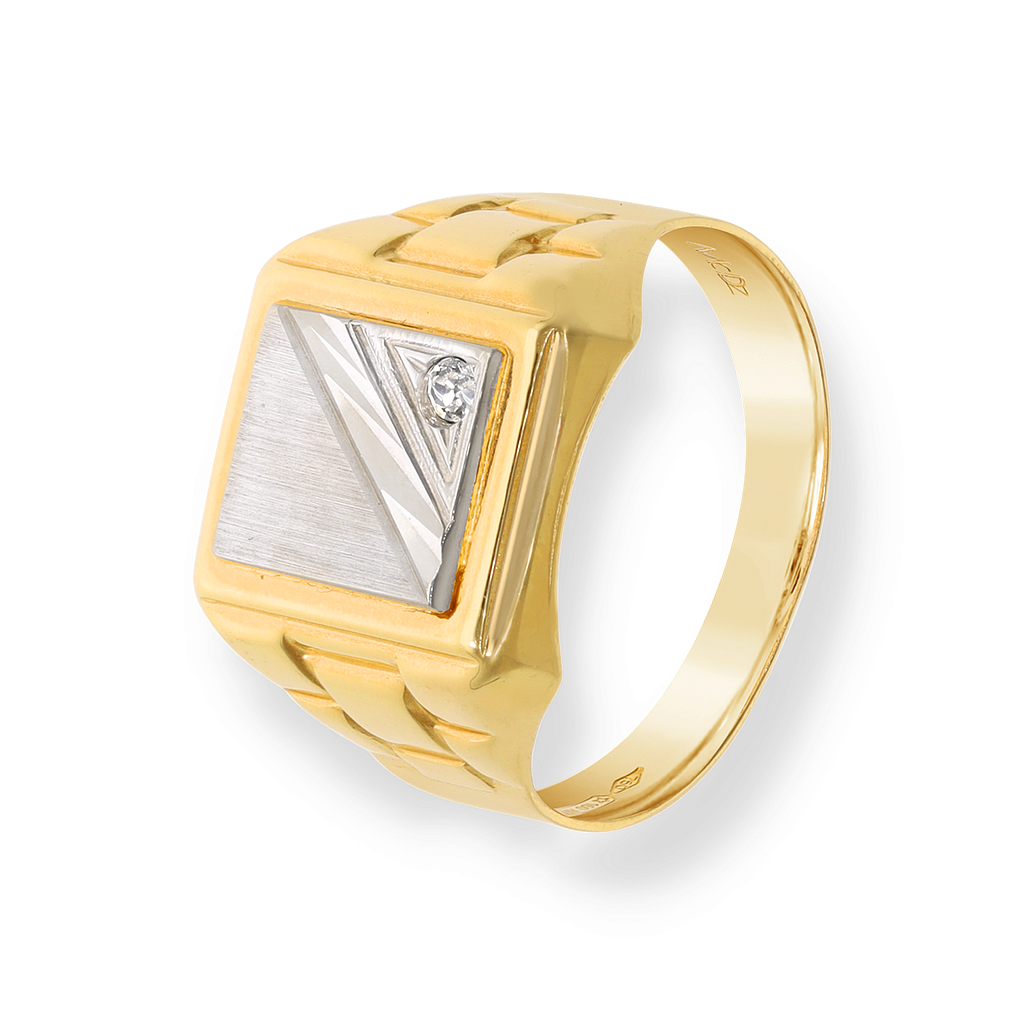 ZIRCONIA SIGNET RING