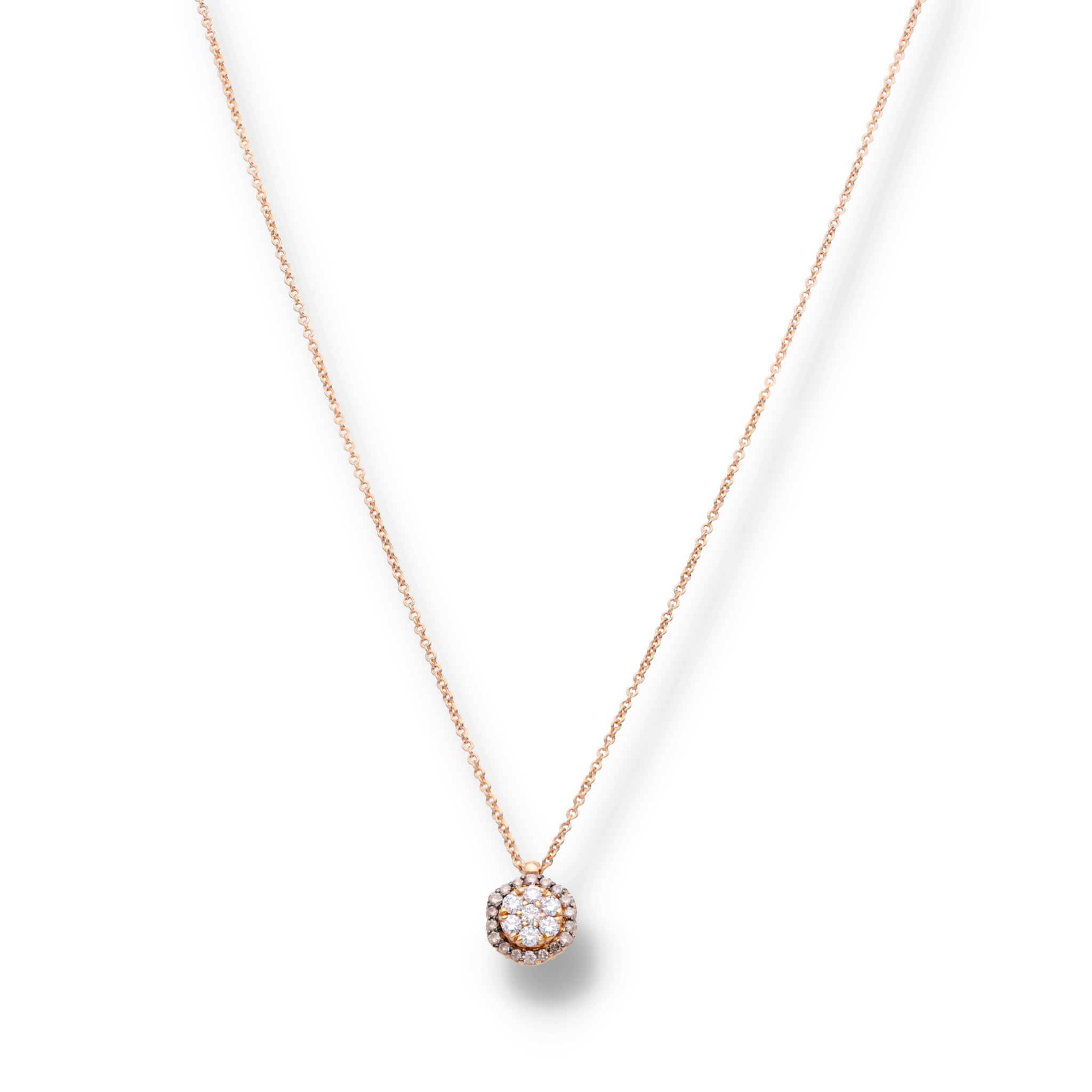 ROSE GOLD CLUSTER NECKLACE