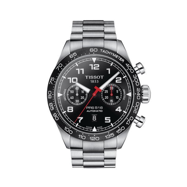 本日終了　TISSOT PRS 516 クロノグラフ 　新品電池 交換済み New Tissot PR516 Mechanical Chronograph 41mm Steel Men's Watch