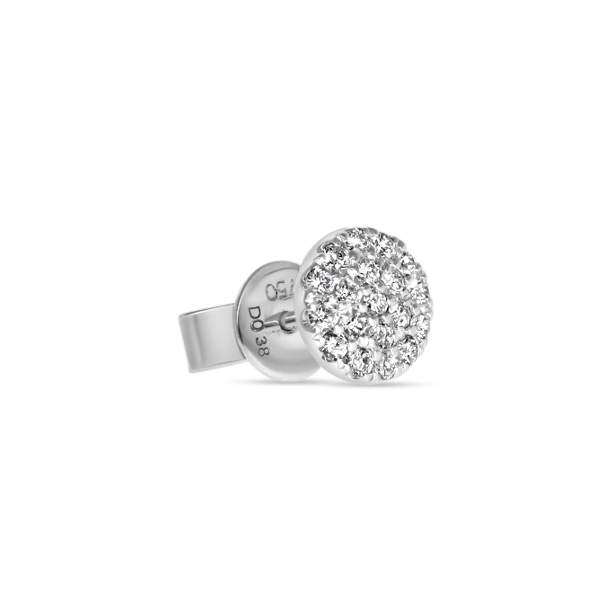 WHITE DIAMOND STUD EARRINGS