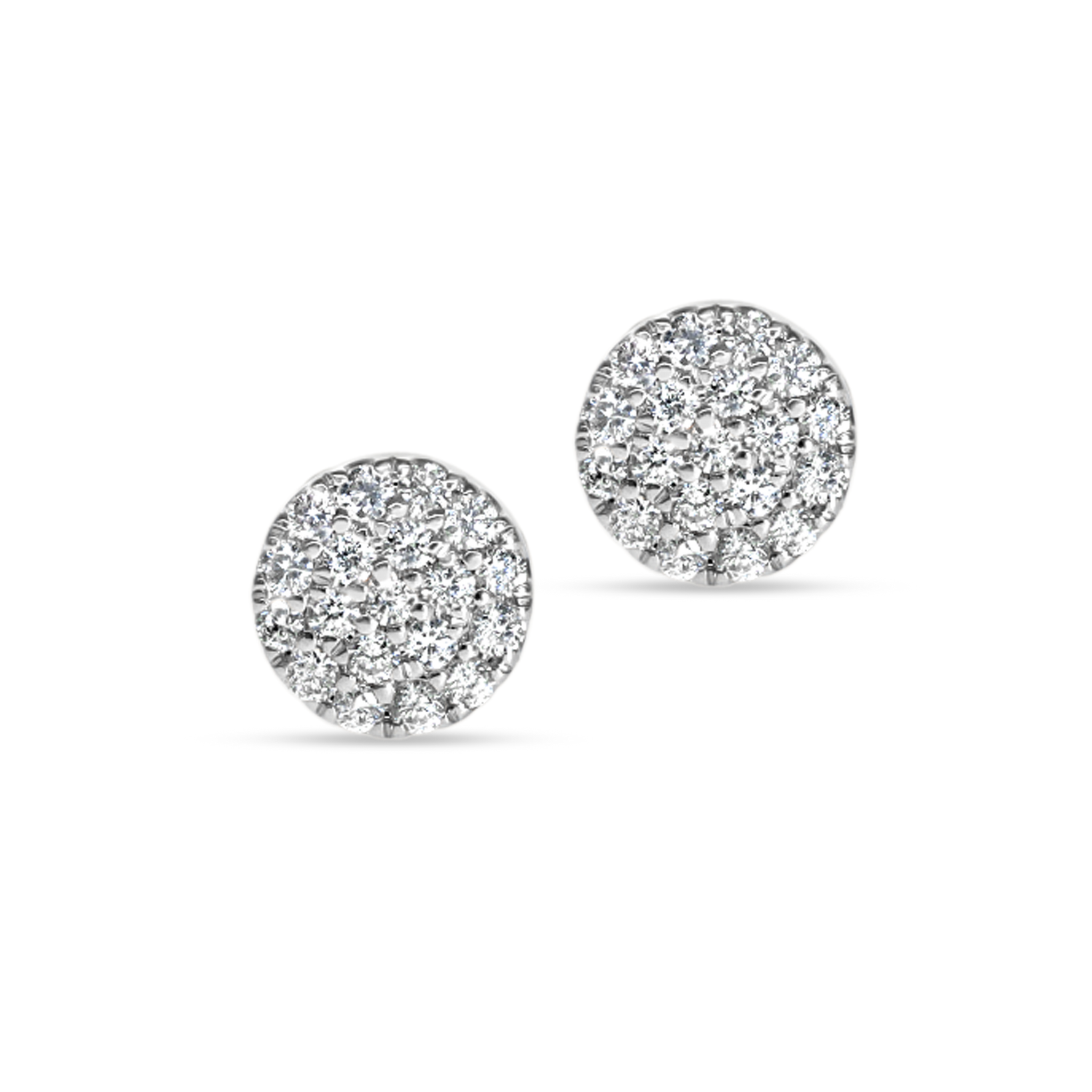 WHITE DIAMOND STUD EARRINGS