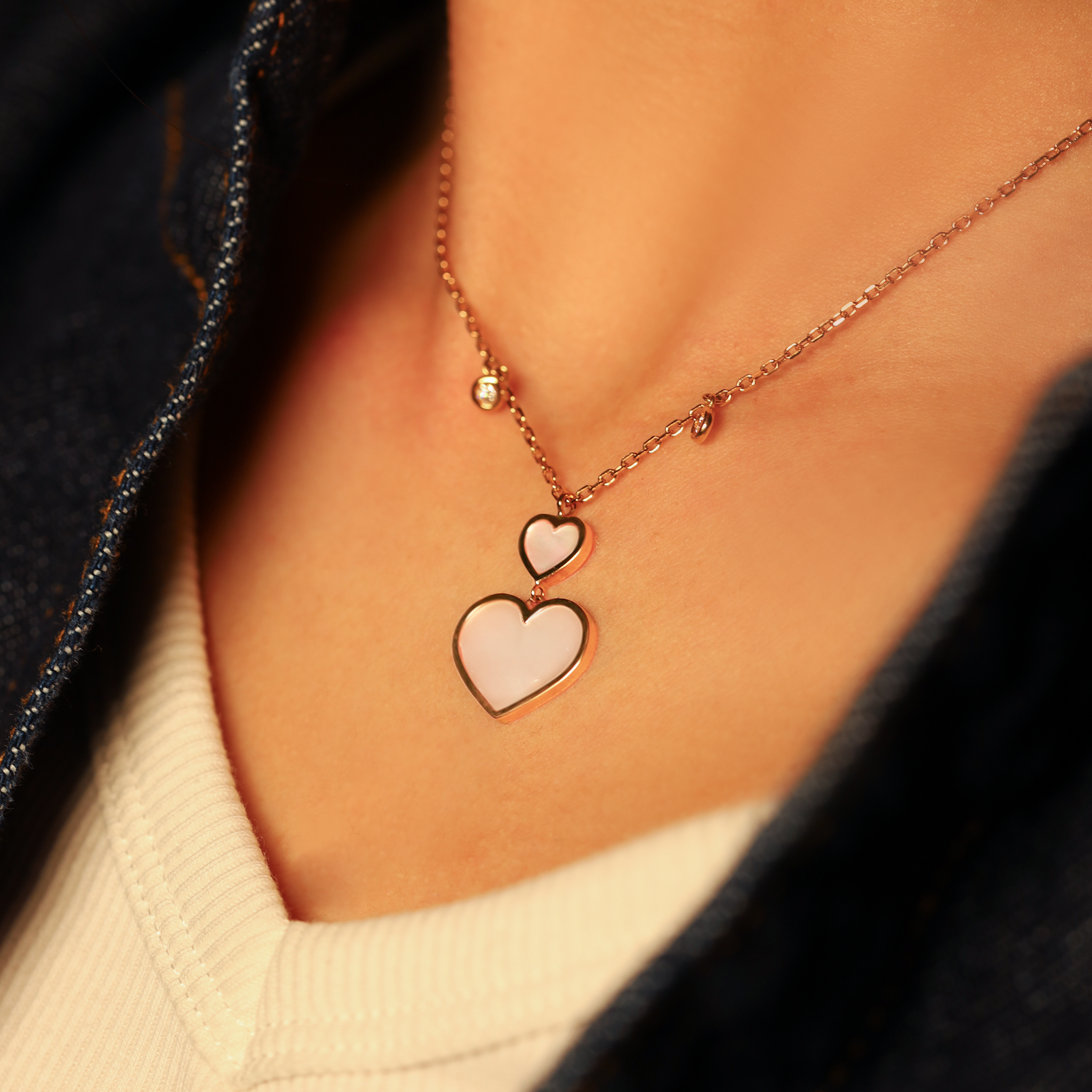 ROSE GOLD HEART NECKLACE