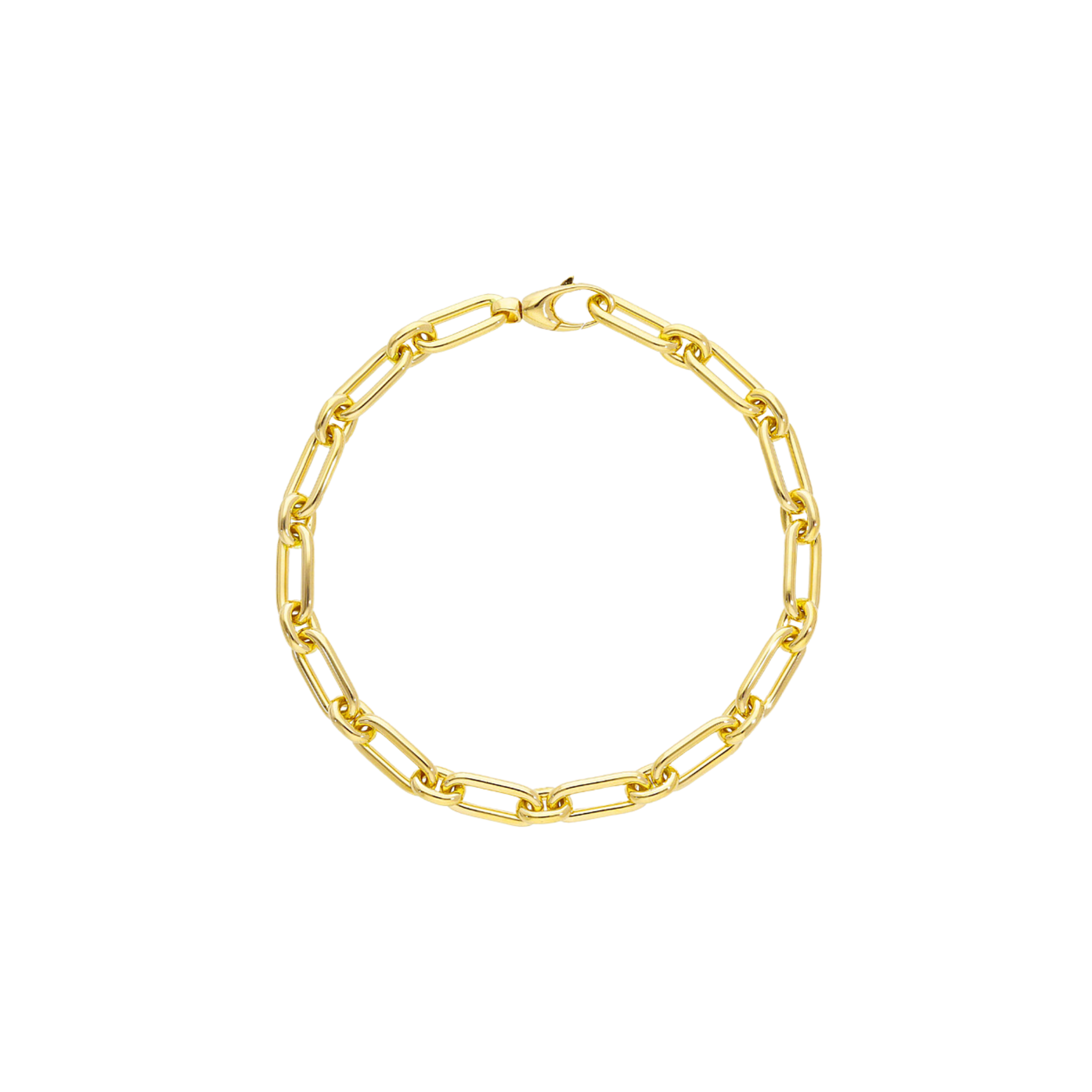 YELLOW GOLD CHAIN BRACELET