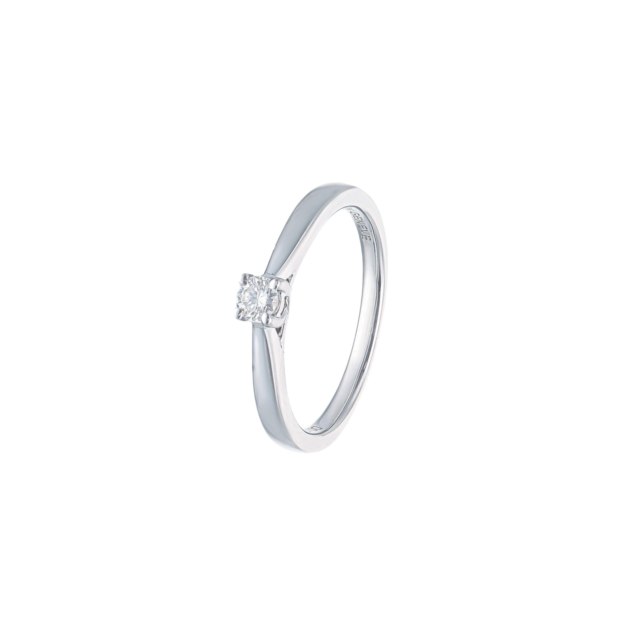 WHITE DIAMOND SOLITAIRE RING