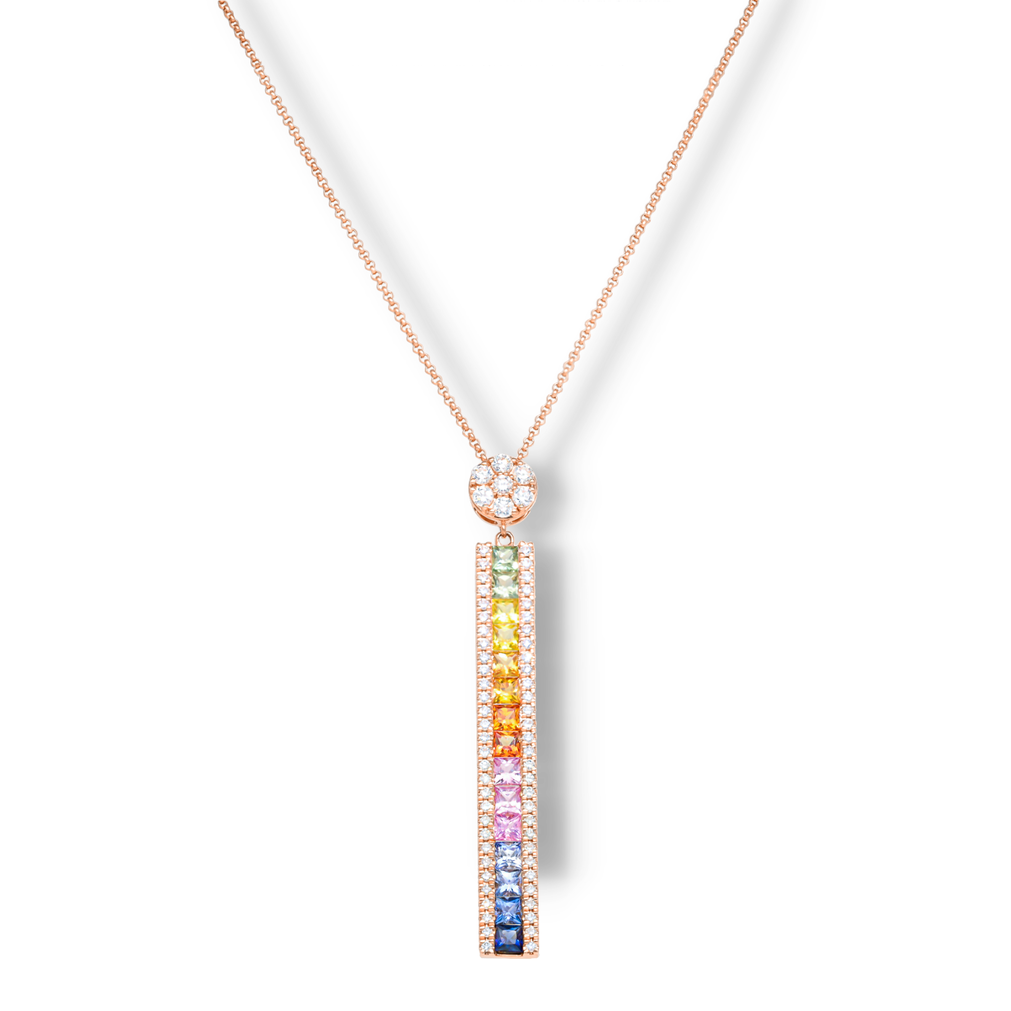 RAINBOW CLUSTER NECKLACE