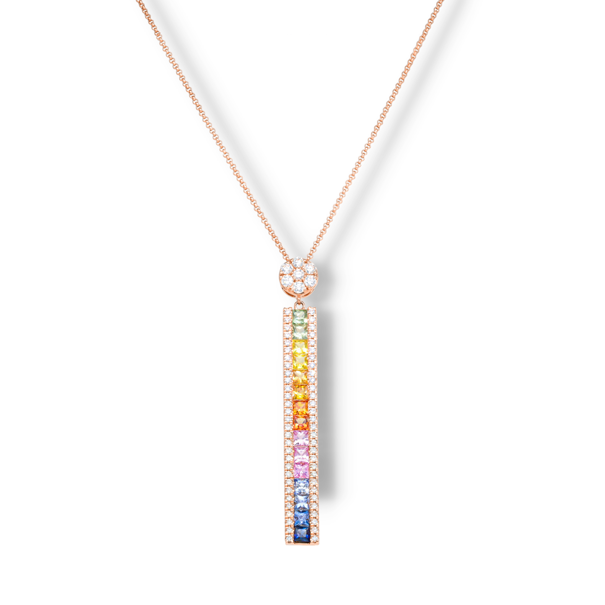 RAINBOW DROP NECKLACE