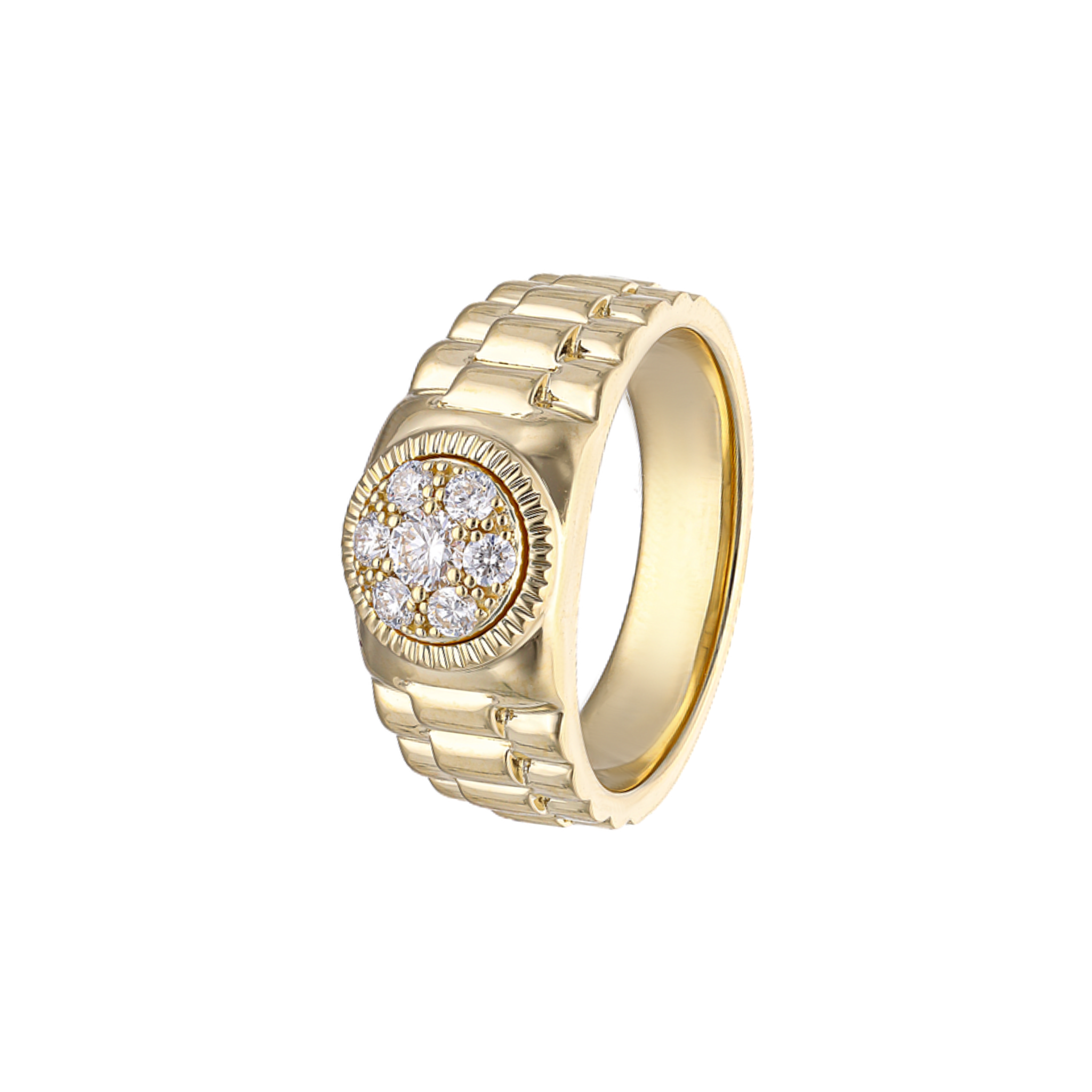 MEN´S WHITE DIAMOND RING