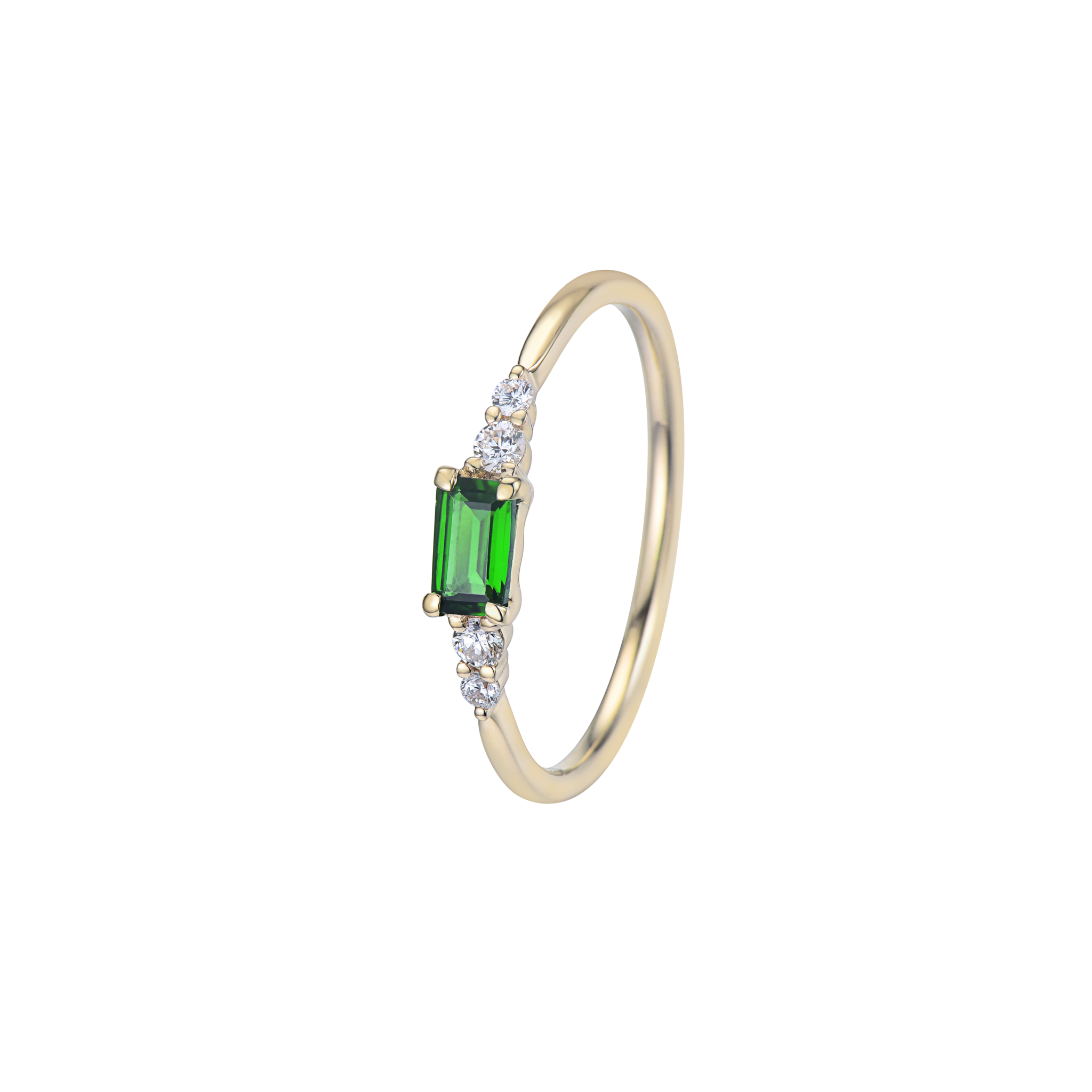 CLASSIC EMERALD SOLITAIRE RING