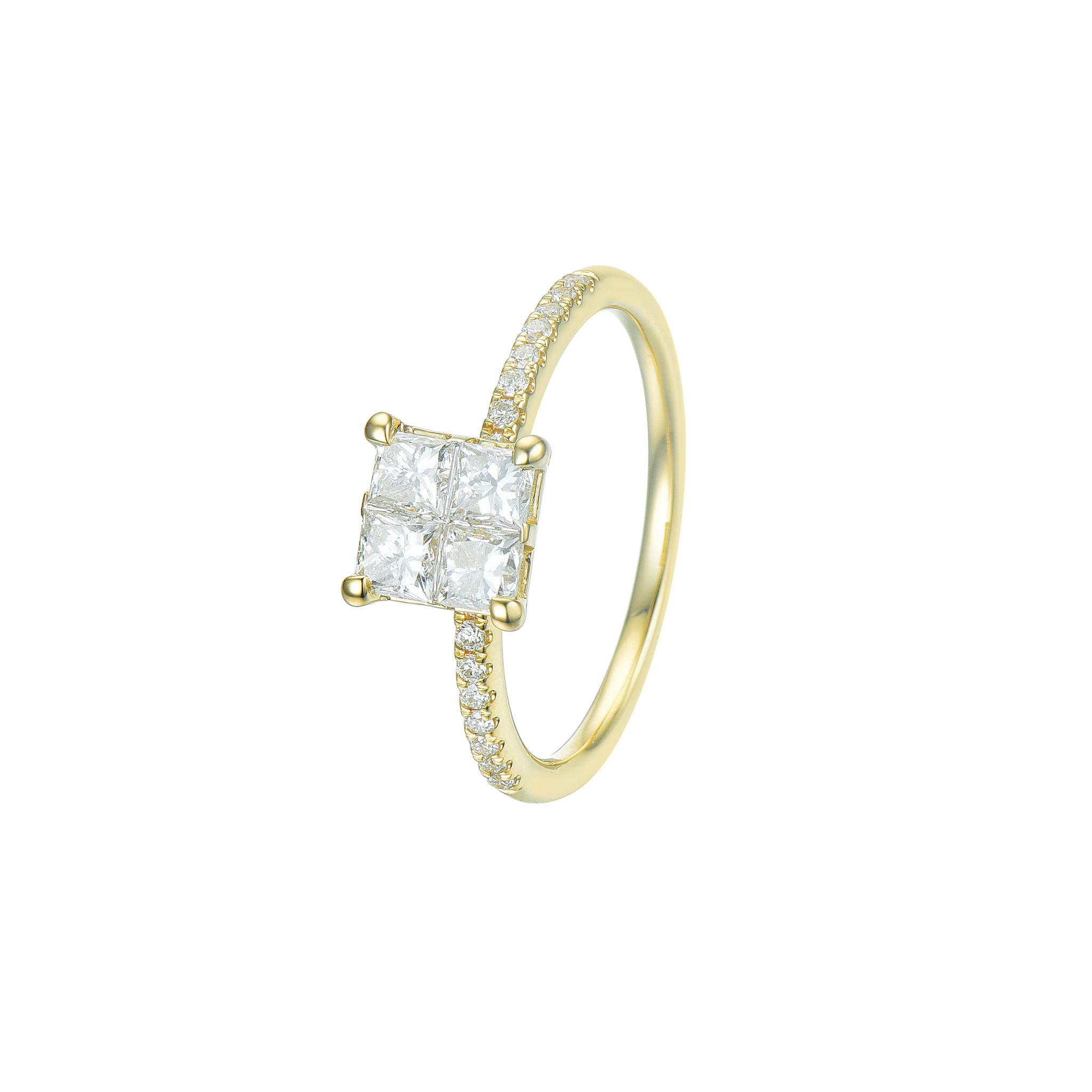 YELLOW GOLD ENGAGEMENT RING