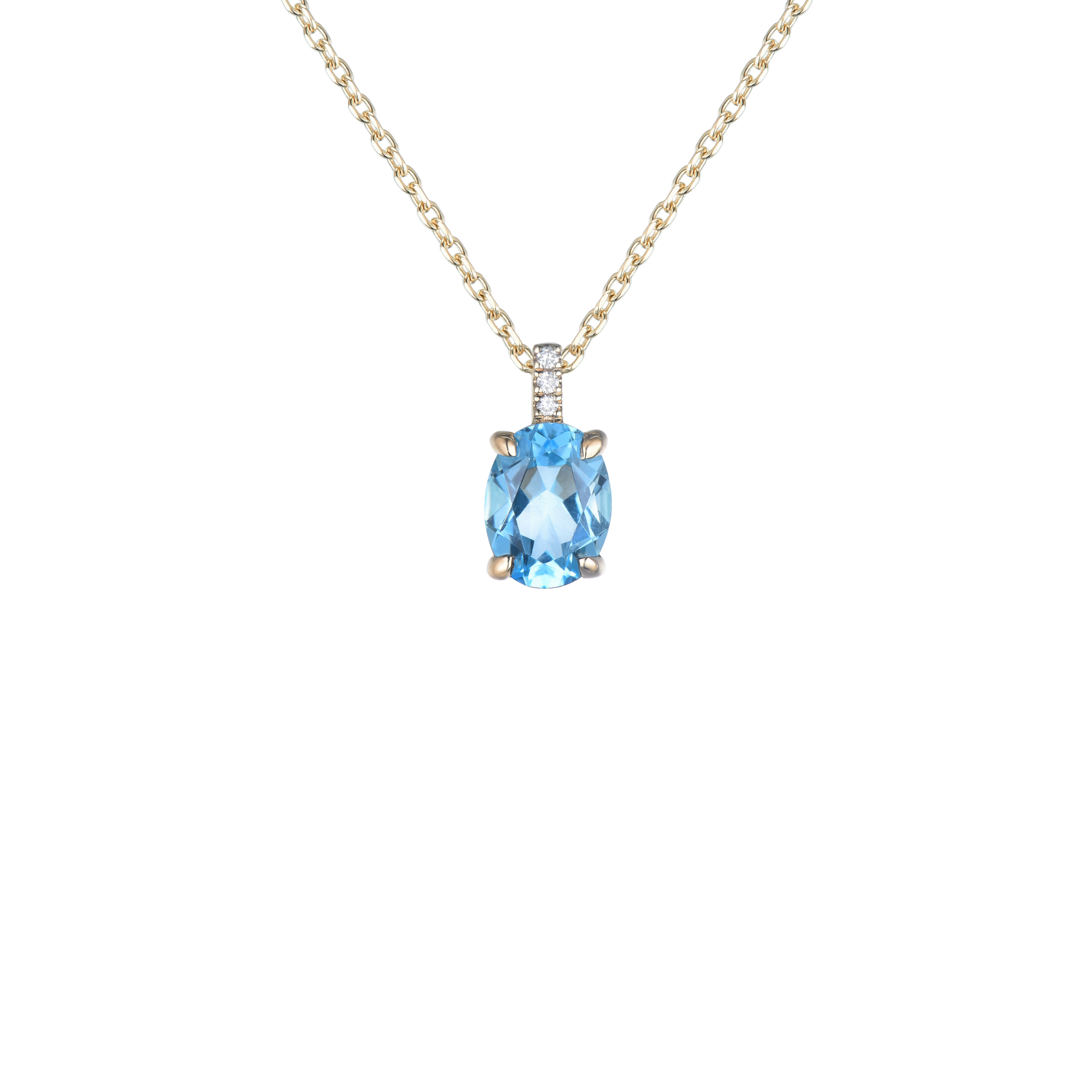NATURAL COLORS SOLITAIRE NECKLACE